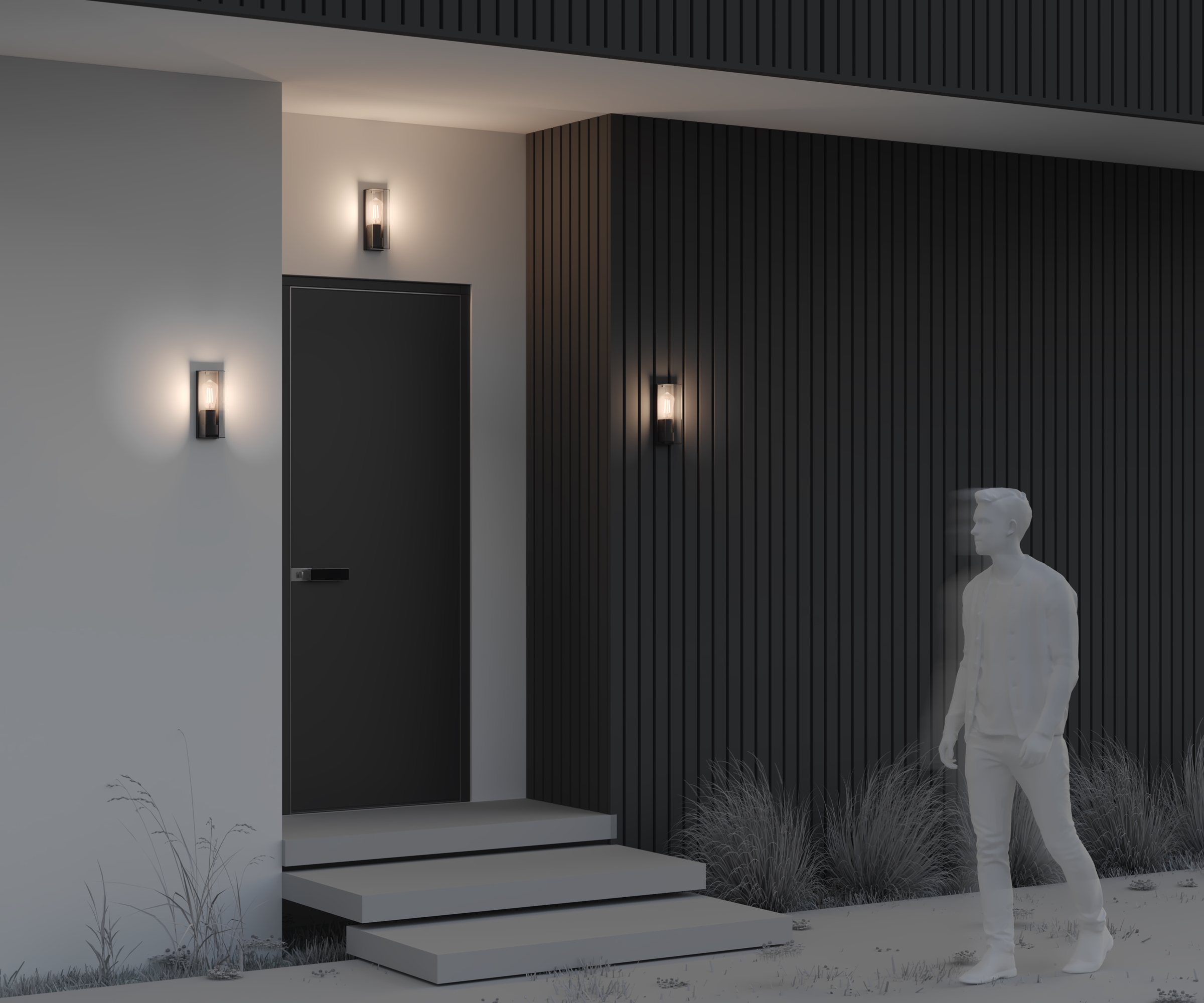 картинка Настенный светильник (бра) Outdoor O450WL-01GF