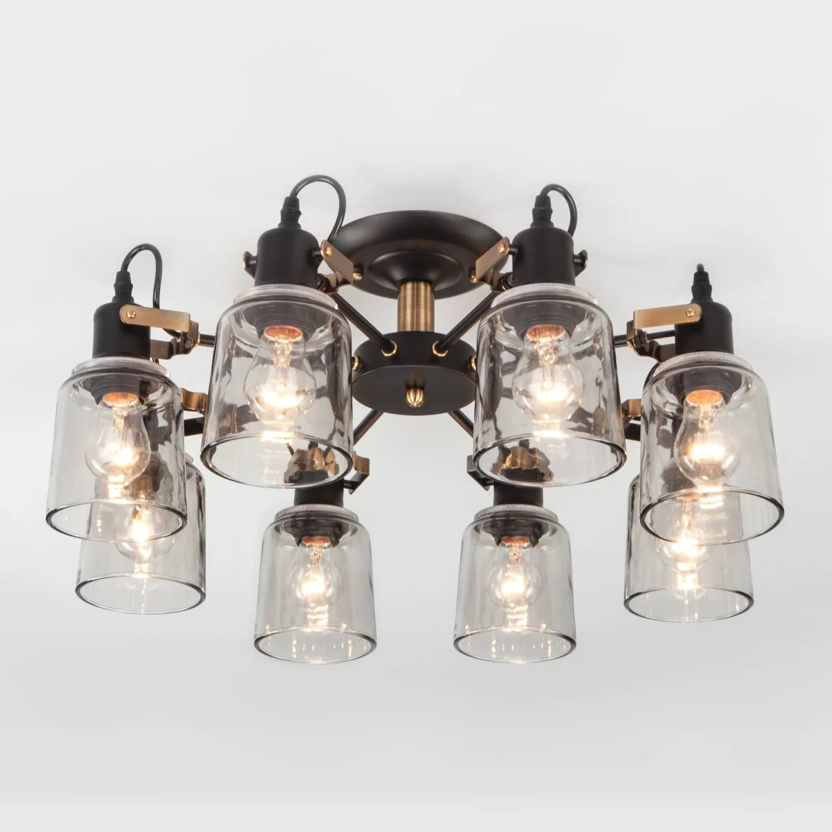 картинка Потолочная люстра в стиле лофт 70111/8 черный