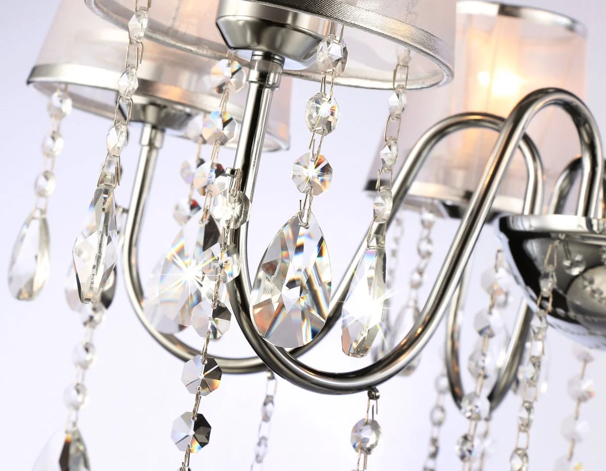 картинка Подвесная люстра с абажурами и хрусталем TR4588