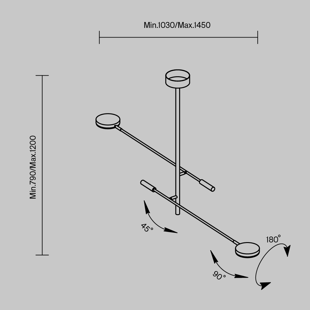 картинка Потолочный светильник Maytoni MOD070CL-L15B3K1