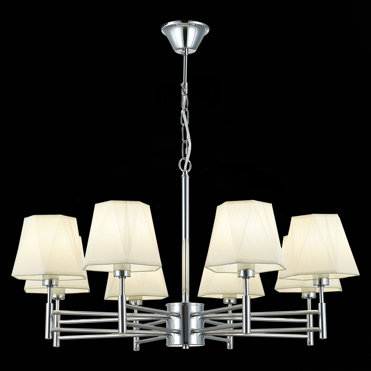 картинка SLE105403-08 Светильник подвесной Хром/Белый E14 8*40W