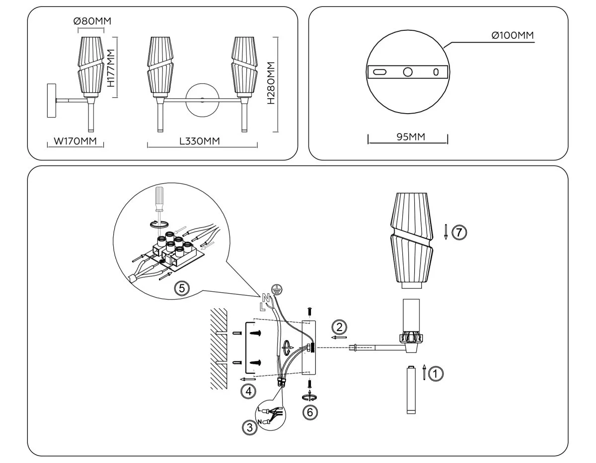 картинка Настенный светильник LH55206