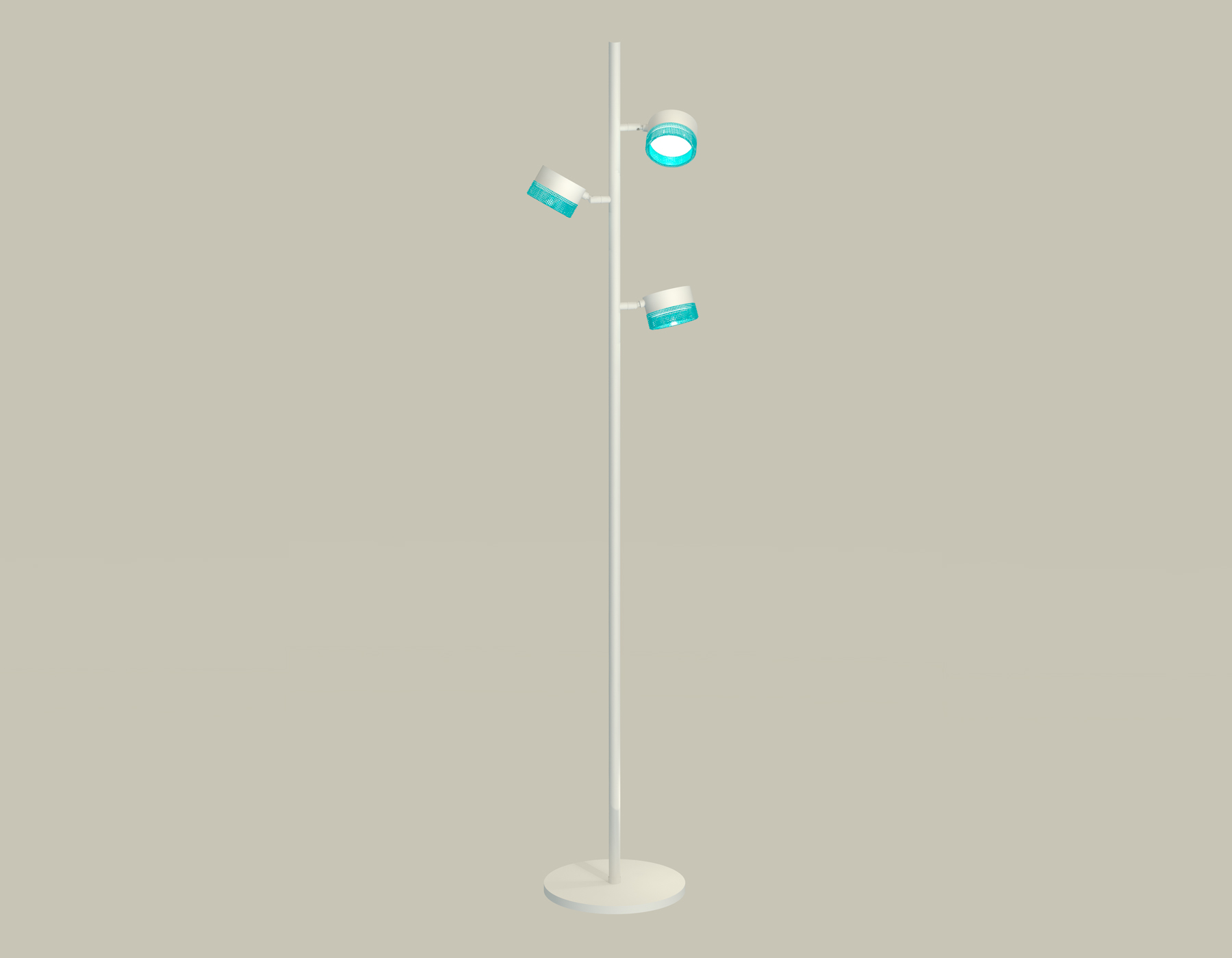 картинка Комплект напольного поворотного светильника с композитным хрусталем