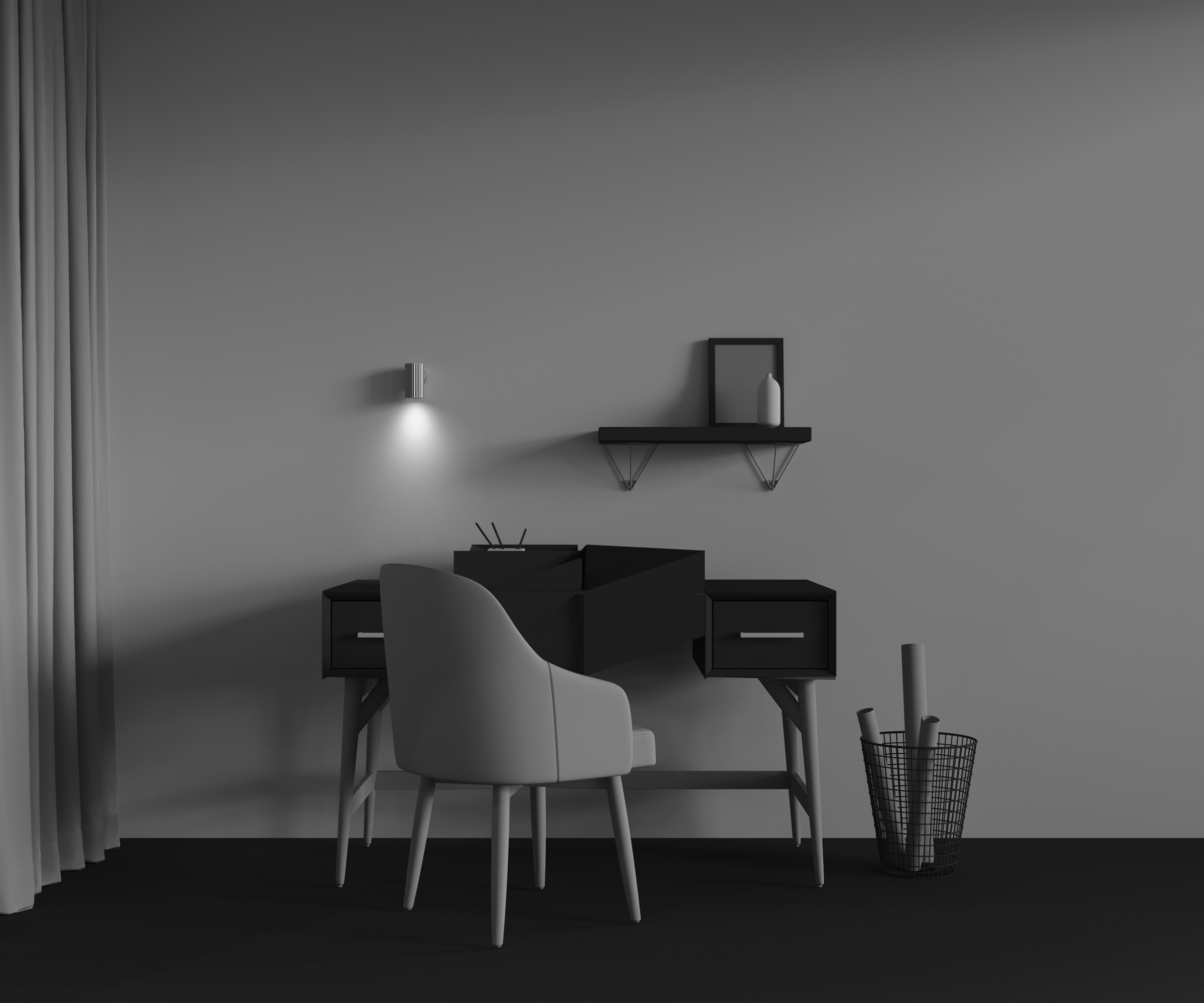 картинка Настенный светильник (бра) Technical C106WL-01-GU10-BS