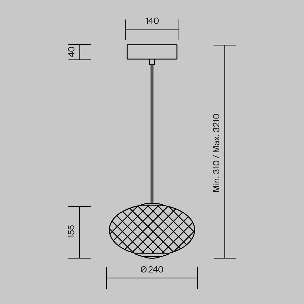 картинка Подвесной светильник Maytoni MOD397PL-L10B3K