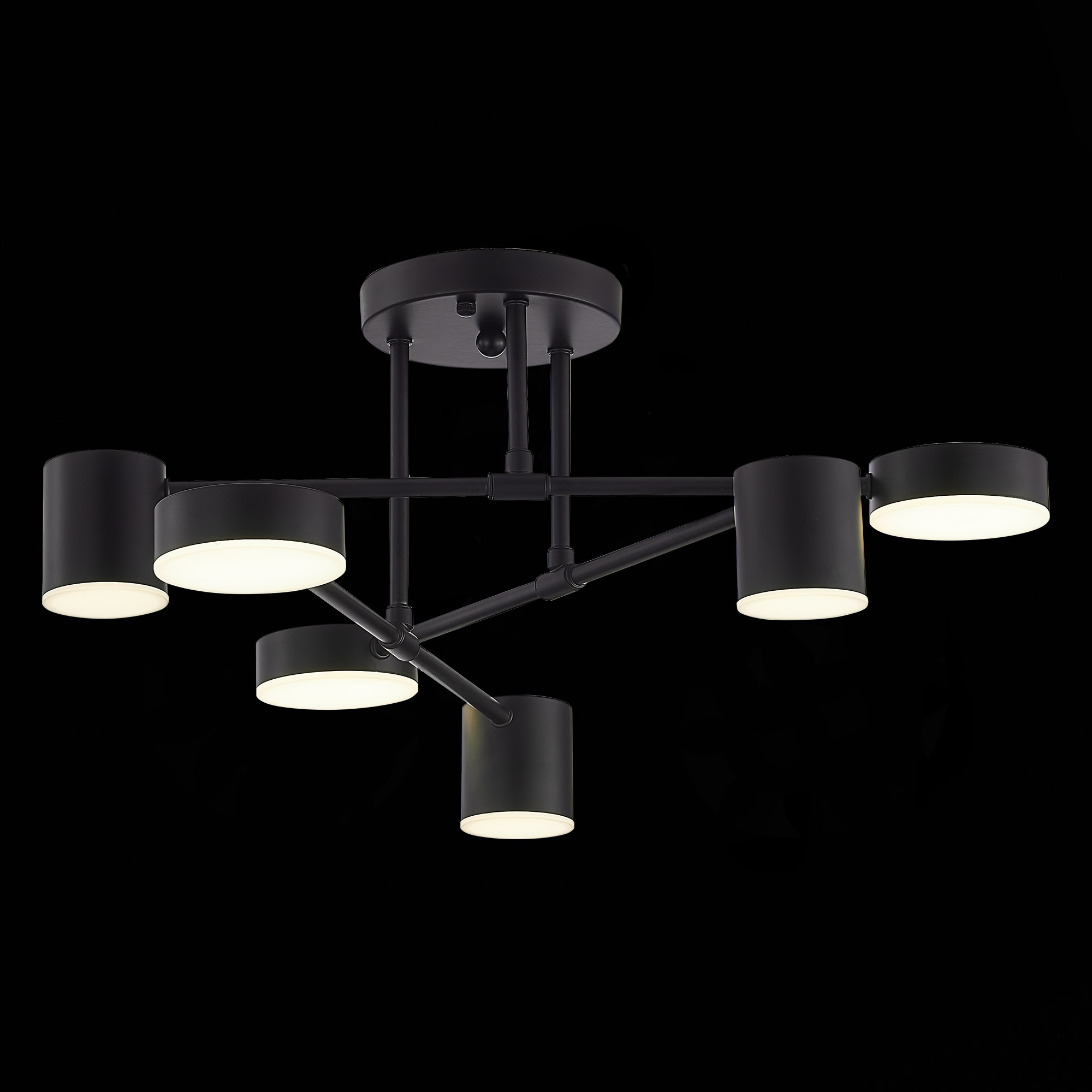 картинка SLE201042-06 Светильник потолочный Черный/Черный LED 6*7W 4000K