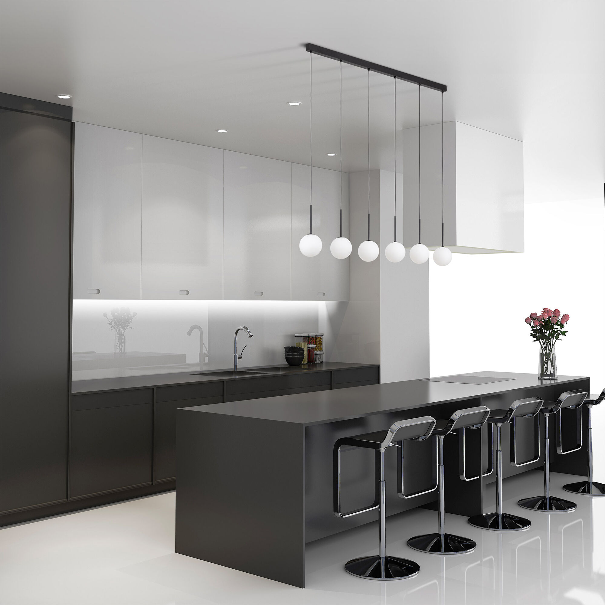 картинка Подвесной светильник со стеклянными плафонами 4504 Martin