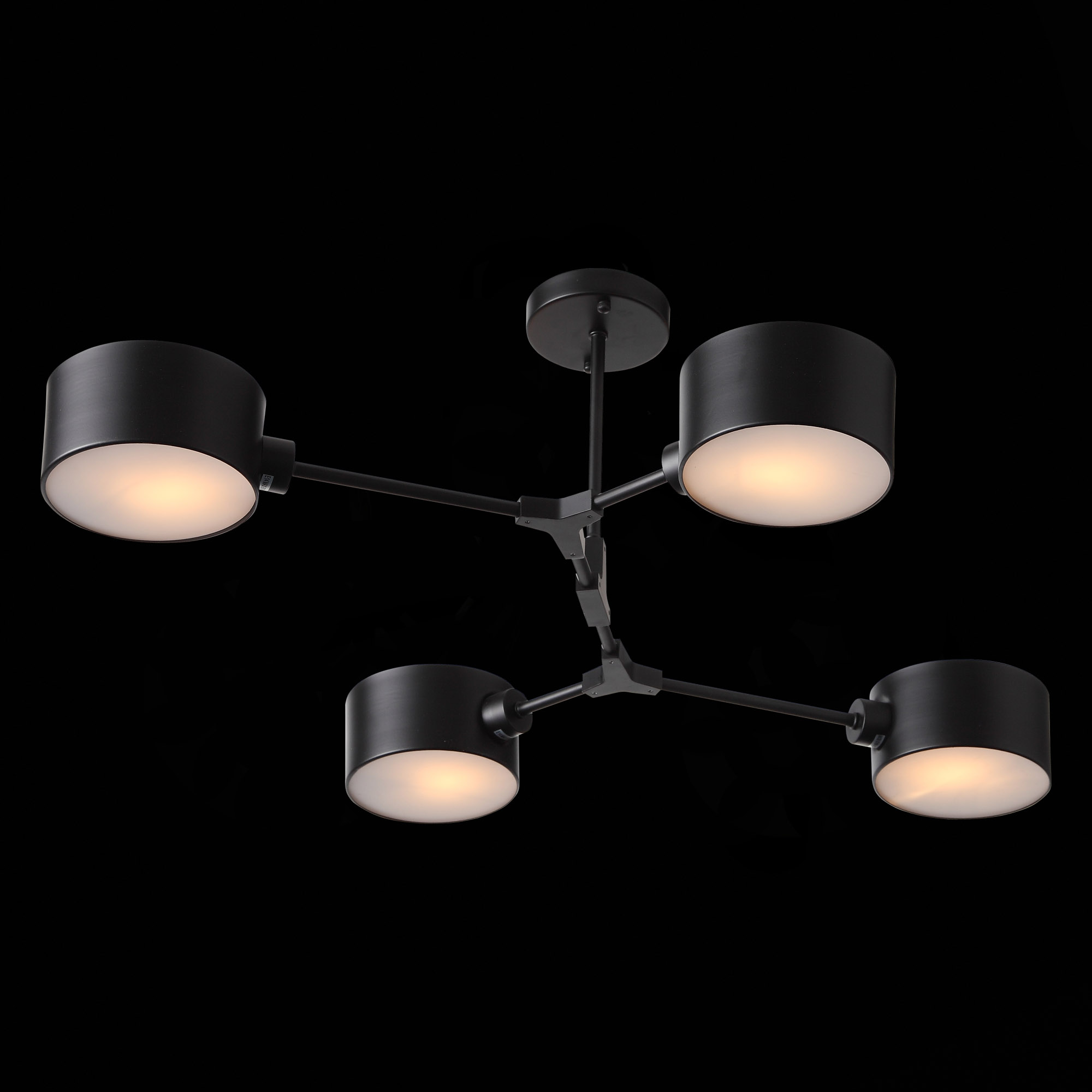 картинка SLE183402-04 Светильник потолочный Черный/Черный E14 4*60W