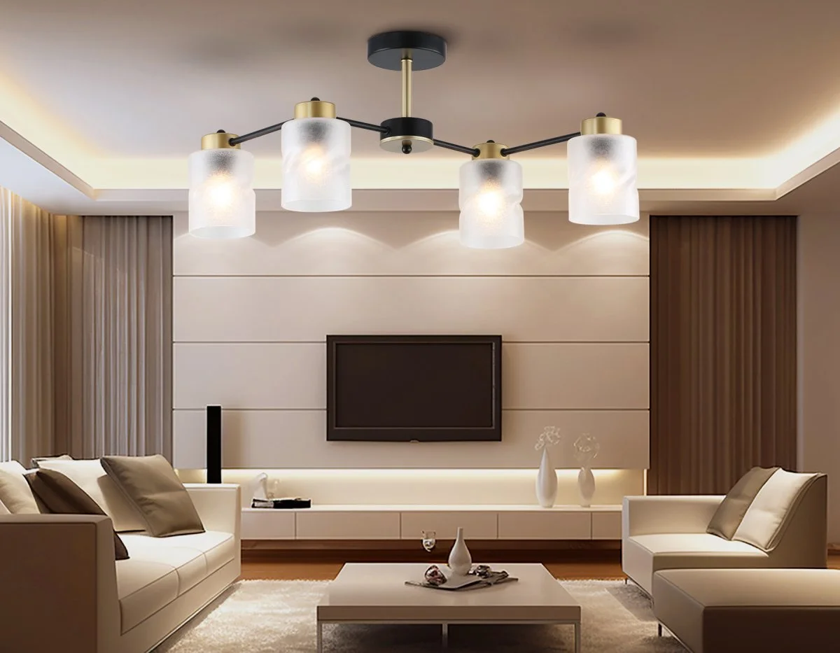 картинка Люстра на штанге со стеклянными плафонами TR303324