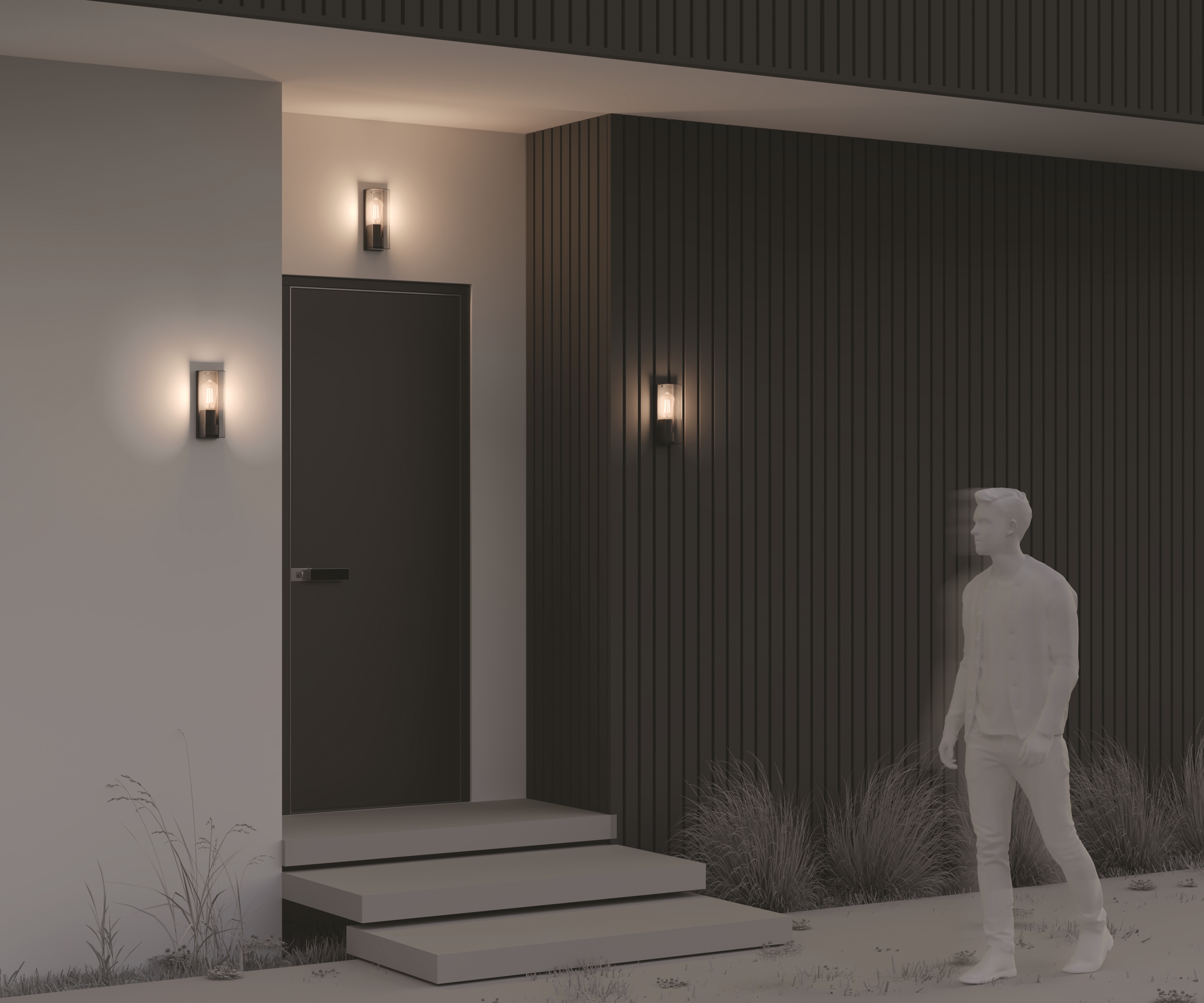 картинка Настенный светильник (бра) Outdoor O450WL-01GF