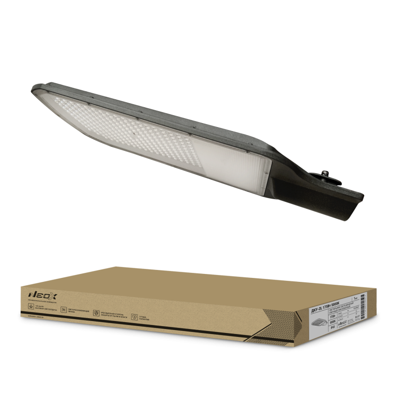 картинка Светильник уличный линзованный светодиодный ДКУ-2L 175Вт 230В 5000К 21875Лм 125лм/Вт 48-70мм IP65 NEOX