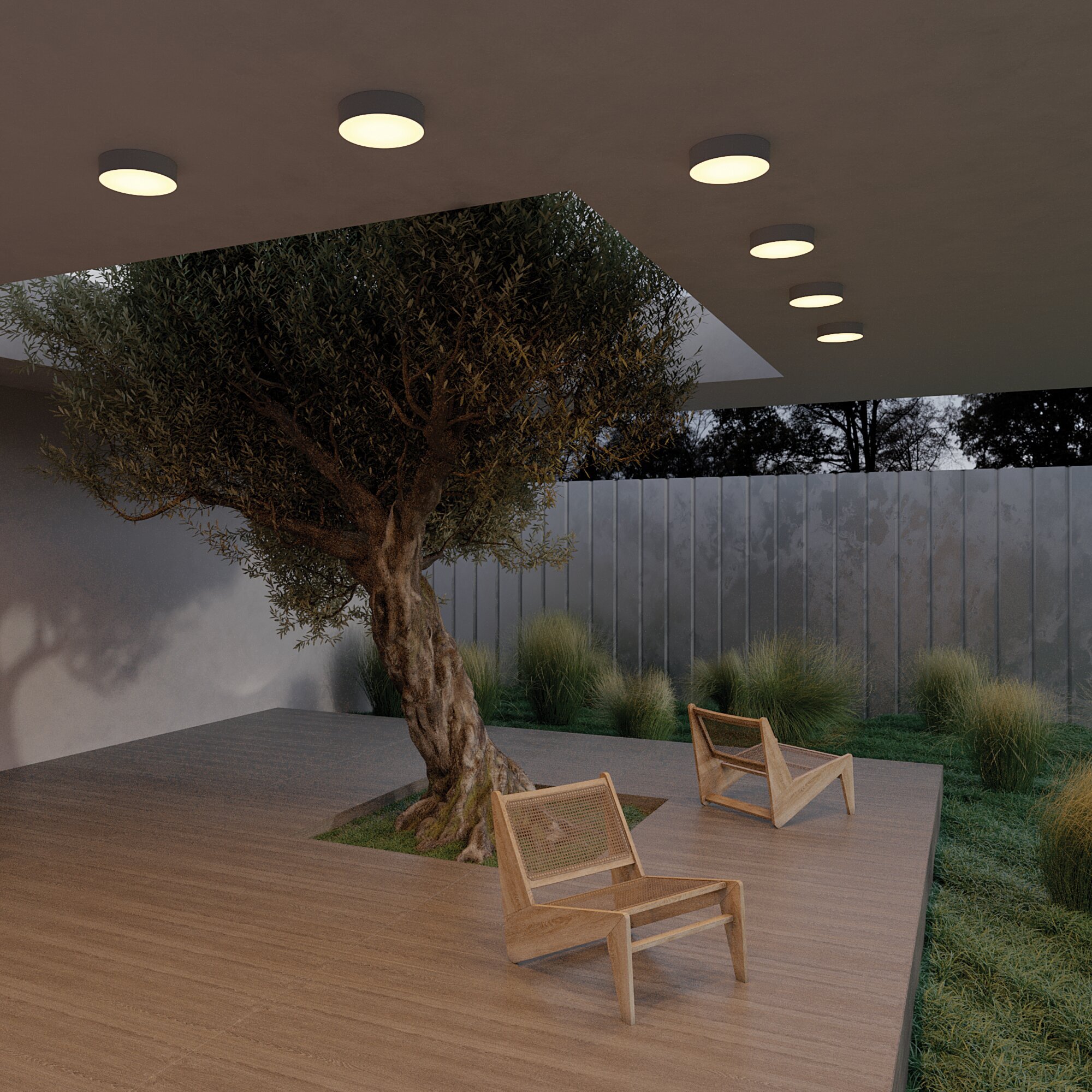 картинка Потолочный светильник Outdoor O431CL-L30B3K