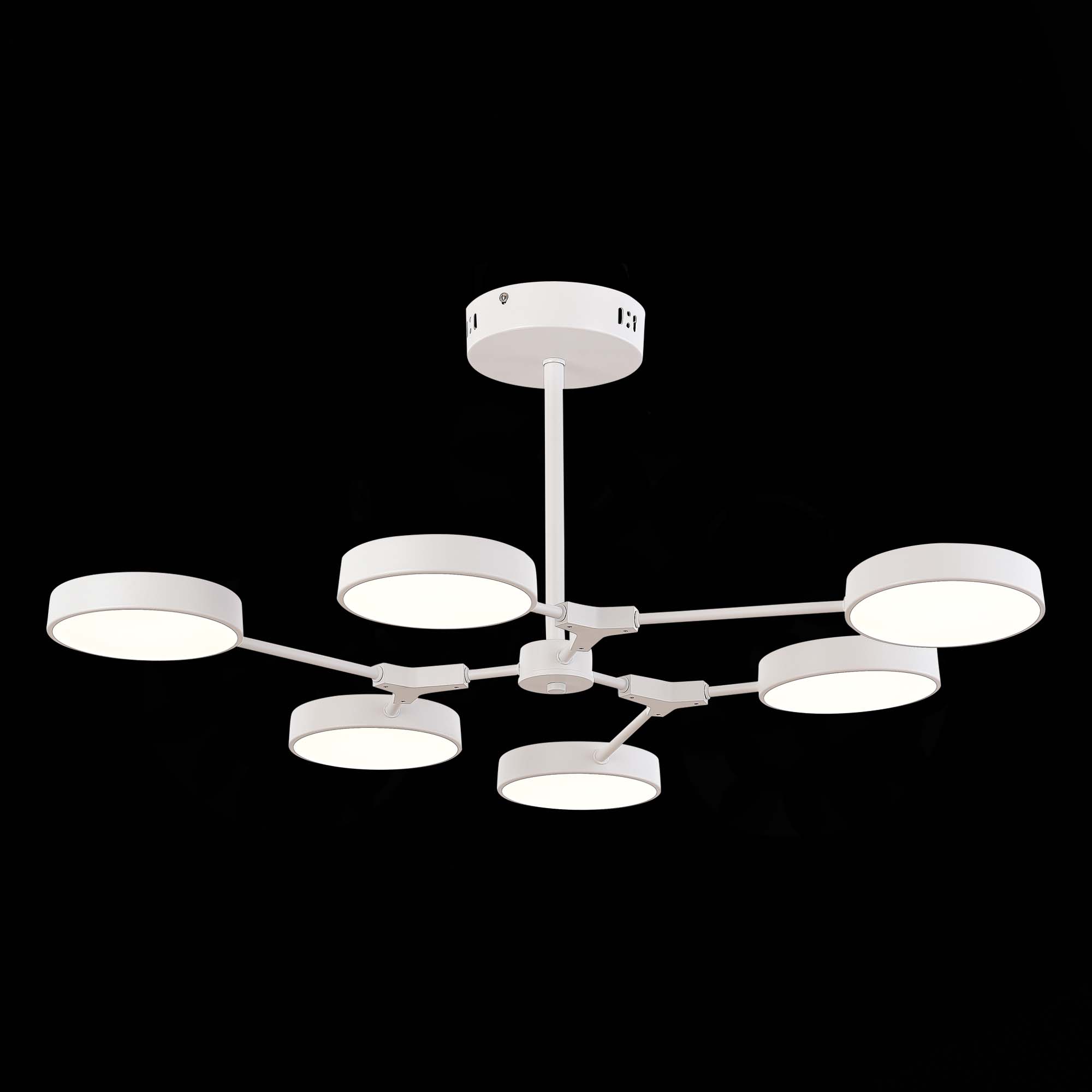 картинка SLE6003-502-06 Светильник потолочный Белый/Белый LED 6*10W