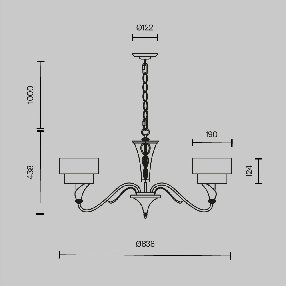картинка Люстра Maytoni H311-05-G