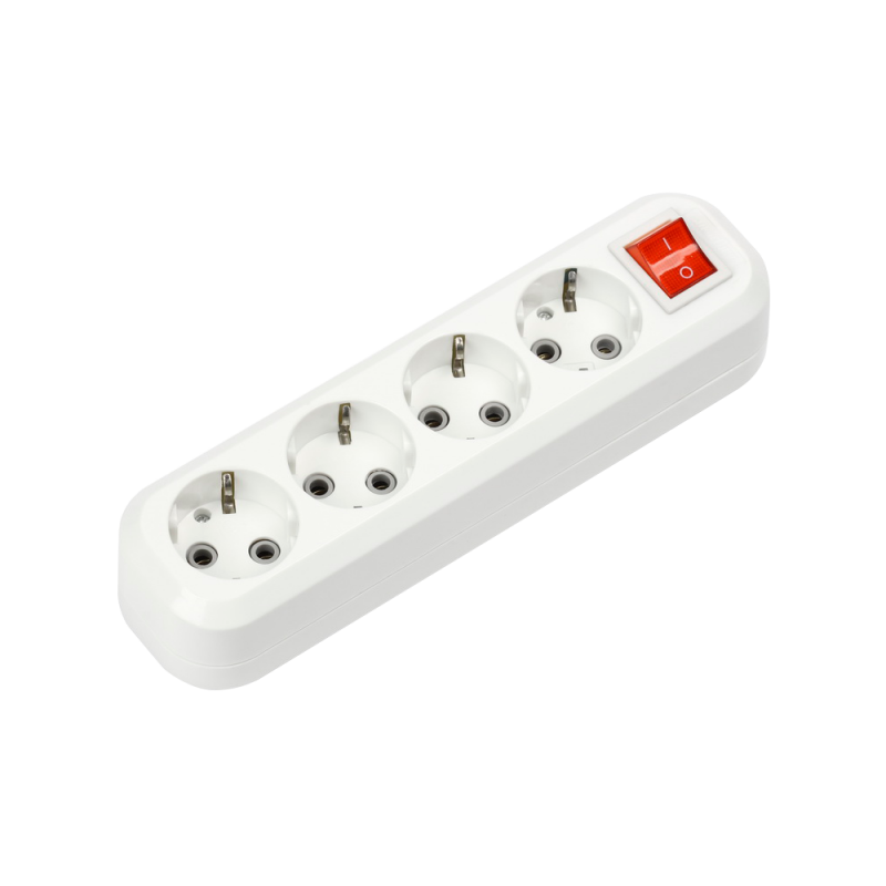 картинка Колодка УЗВ-4-GRAND четырехместная с выключателем и заземлением 5240 IN HOME