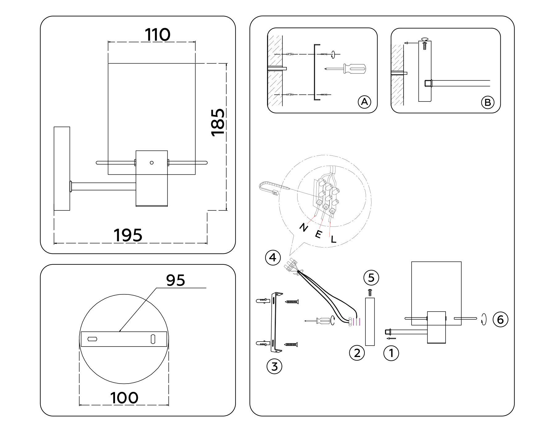 картинка Настенный светильник LH57035