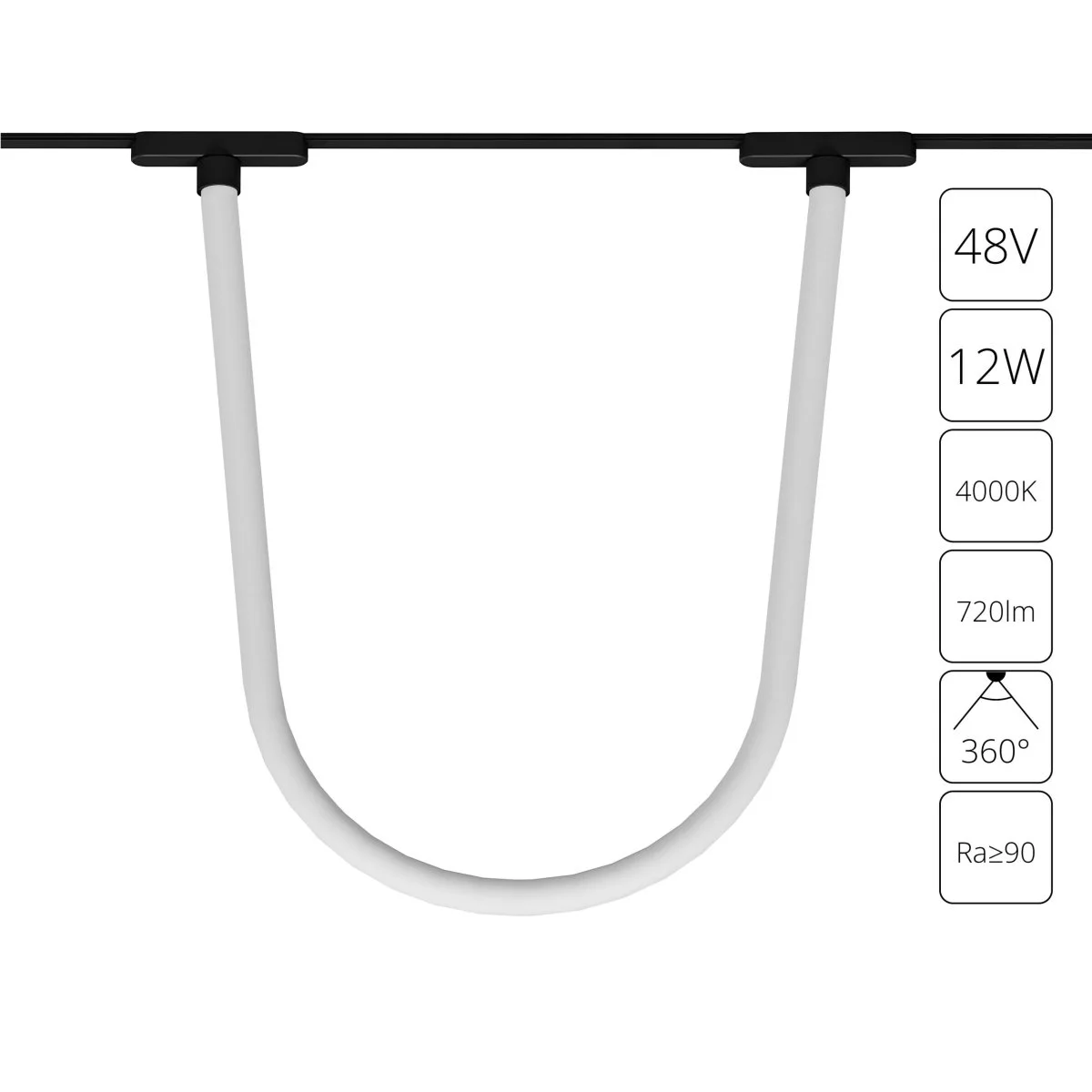 картинка Магнитный трековый светильник Arte Lamp RAPID A6167PL-1BK