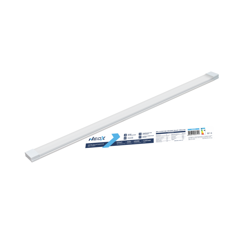 картинка Светильник светодиодный ДПО-110 ОПАЛ 36Вт 230В 6500К 1200мм IP40 NEOX