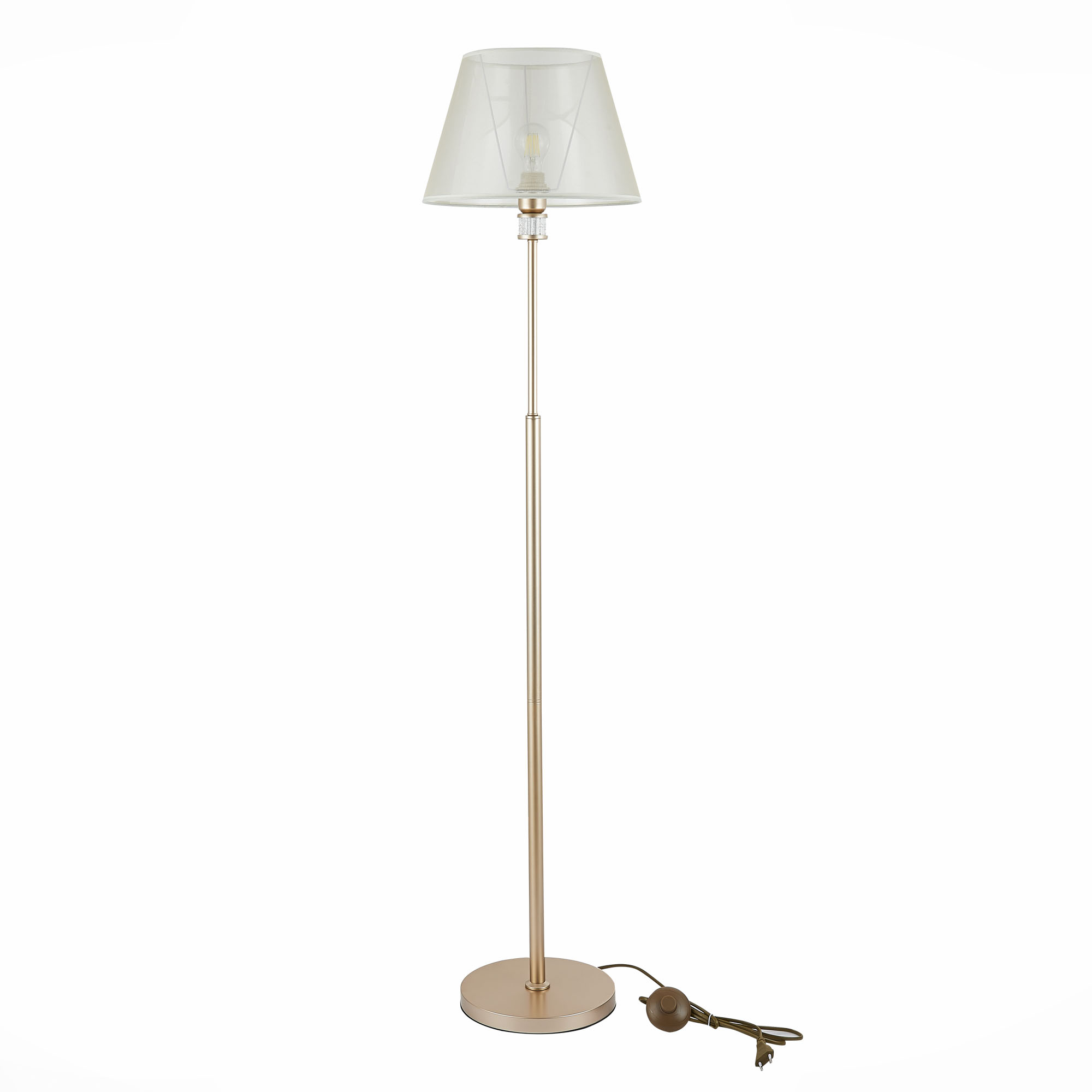 картинка SLE107505-01 Светильник напольный Золотистый/Шампань E27 1*60W