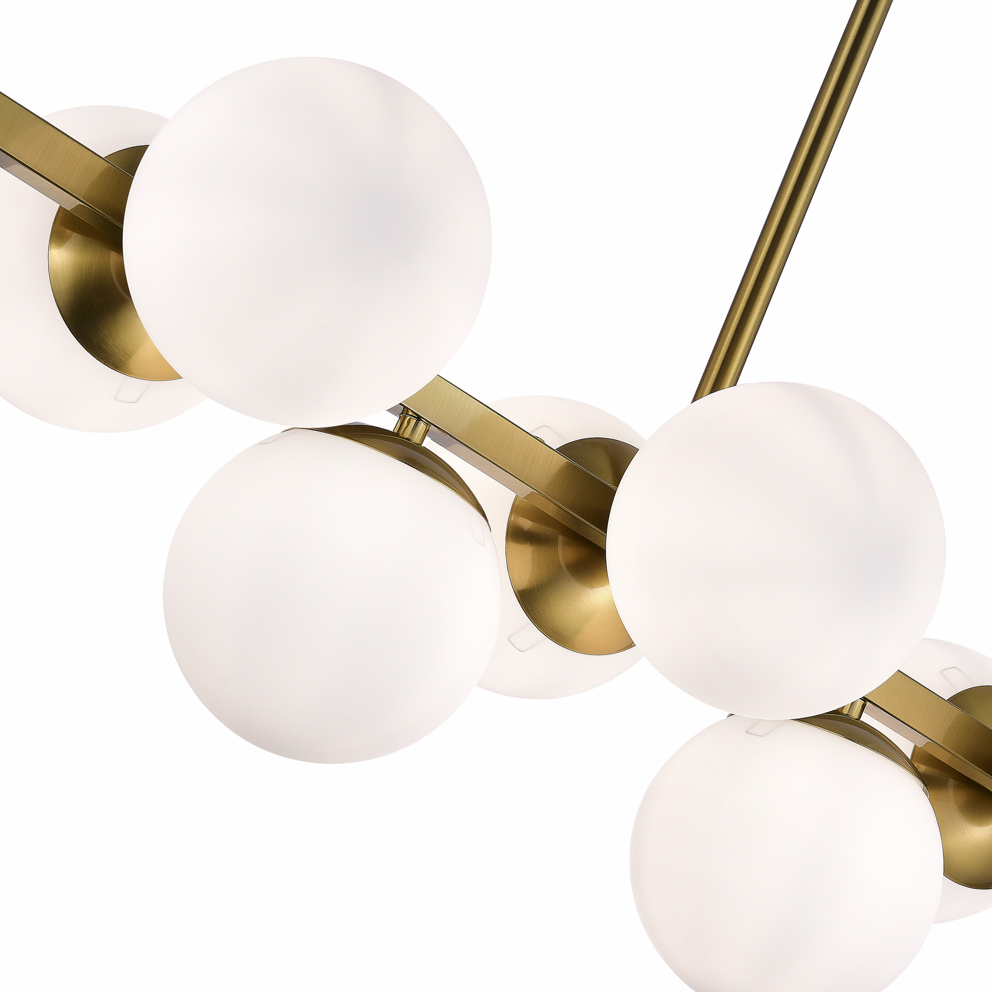 картинка SLE1191-202-10 Светильник потолочный Золотистый/Белый E27 10*60W