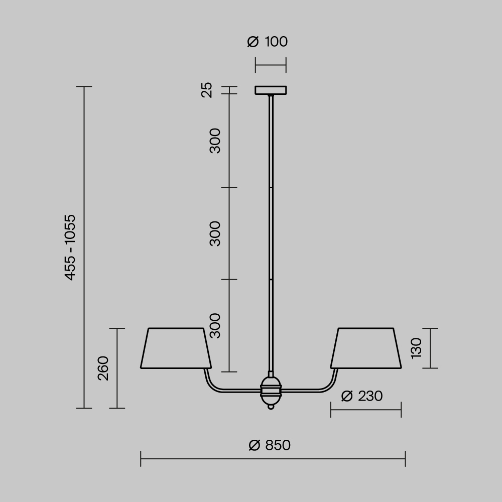 картинка Подвесной светильник Maytoni MOD360PL-06B