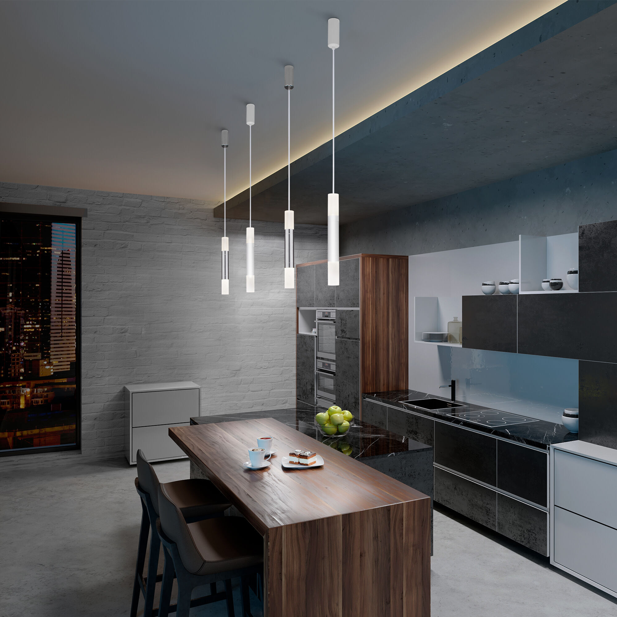 картинка Подвесной светодиодный светильник 50210/1 LED черный