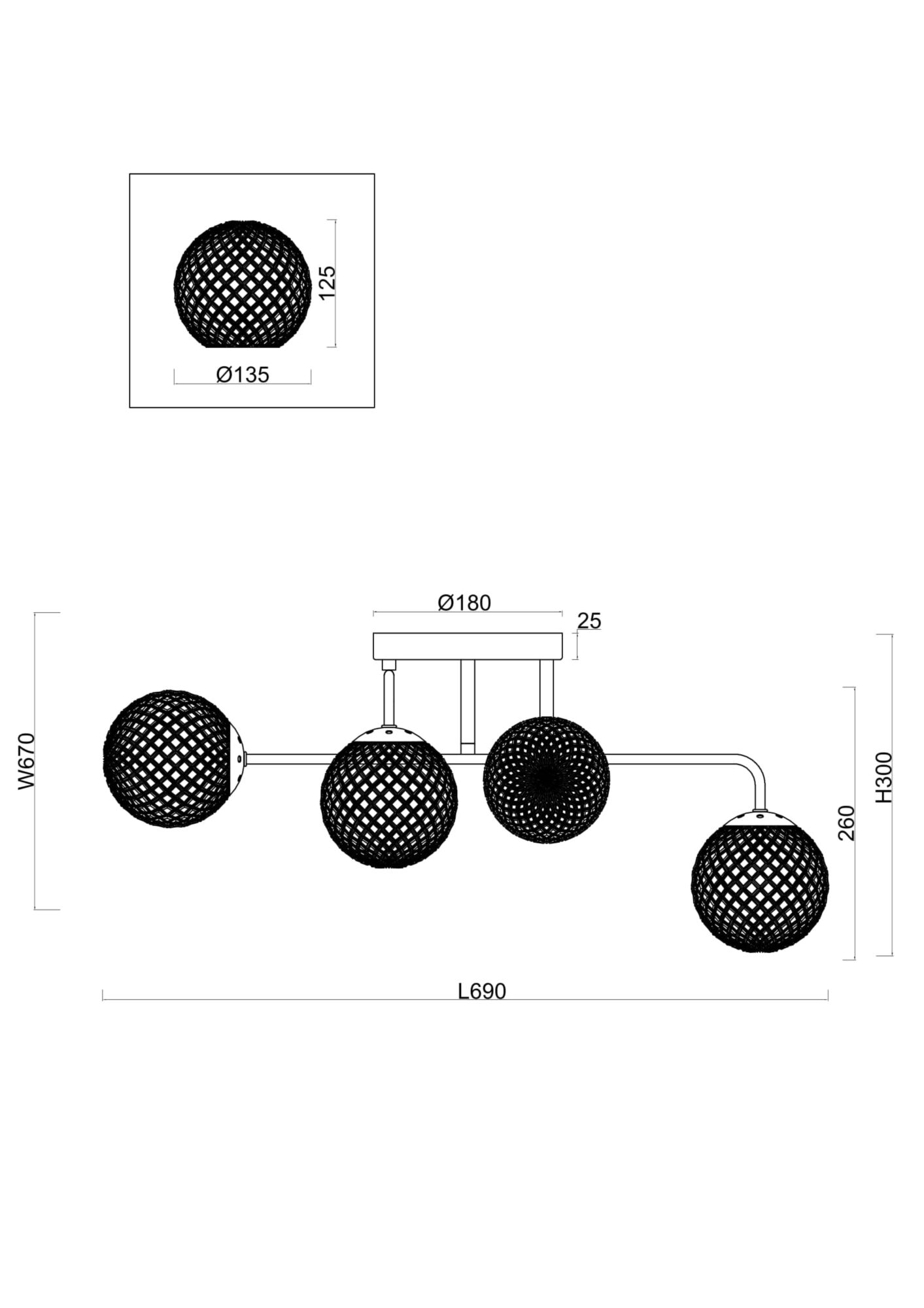картинка Люстра Freya FR8016PL-06BBS