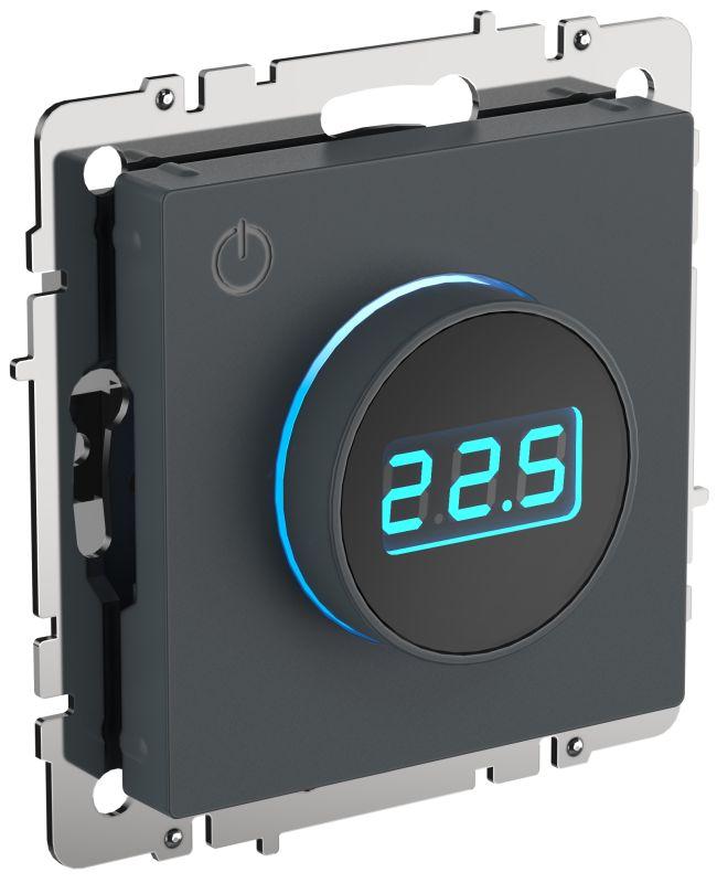 картинка Термостат электронный с индикацией BRITE СП IP20 ТС10-1-БрМ маренго IEK BR-RT11-K35