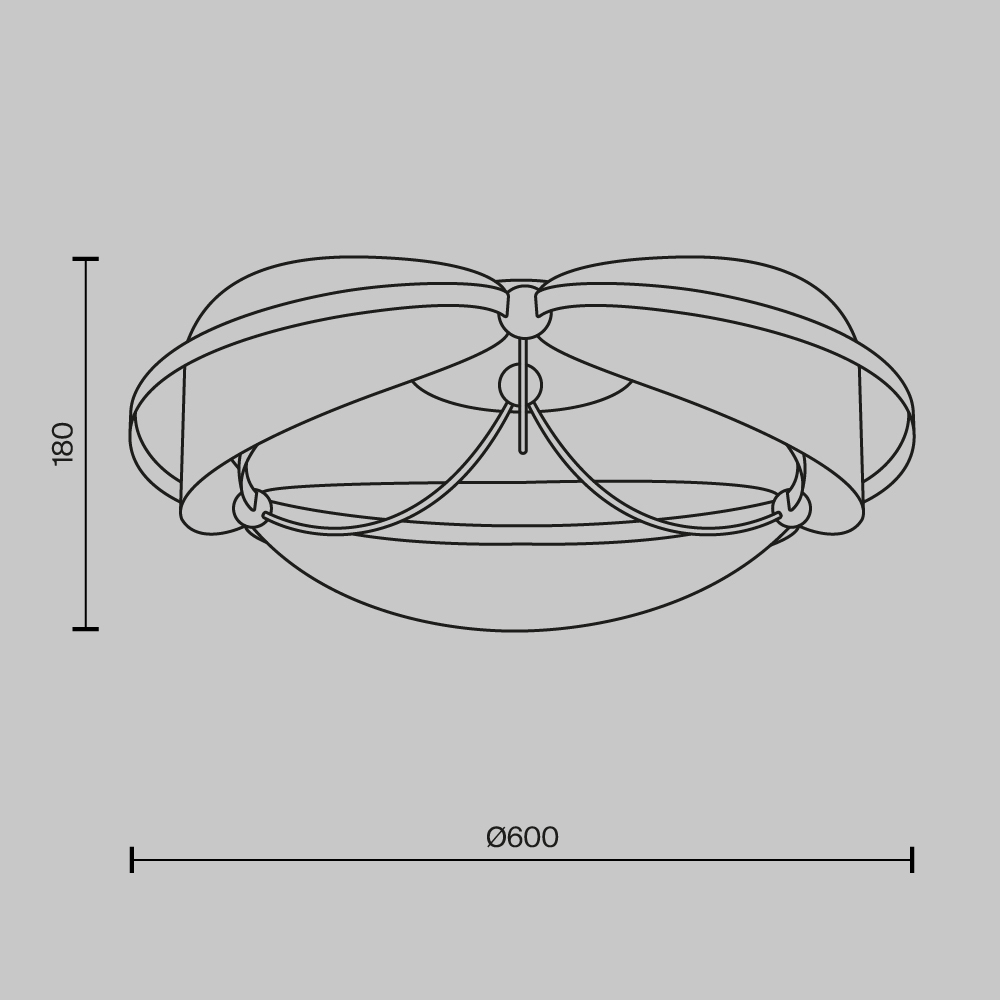 картинка Потолочный светильник Maytoni MOD281CL-L45BS3K