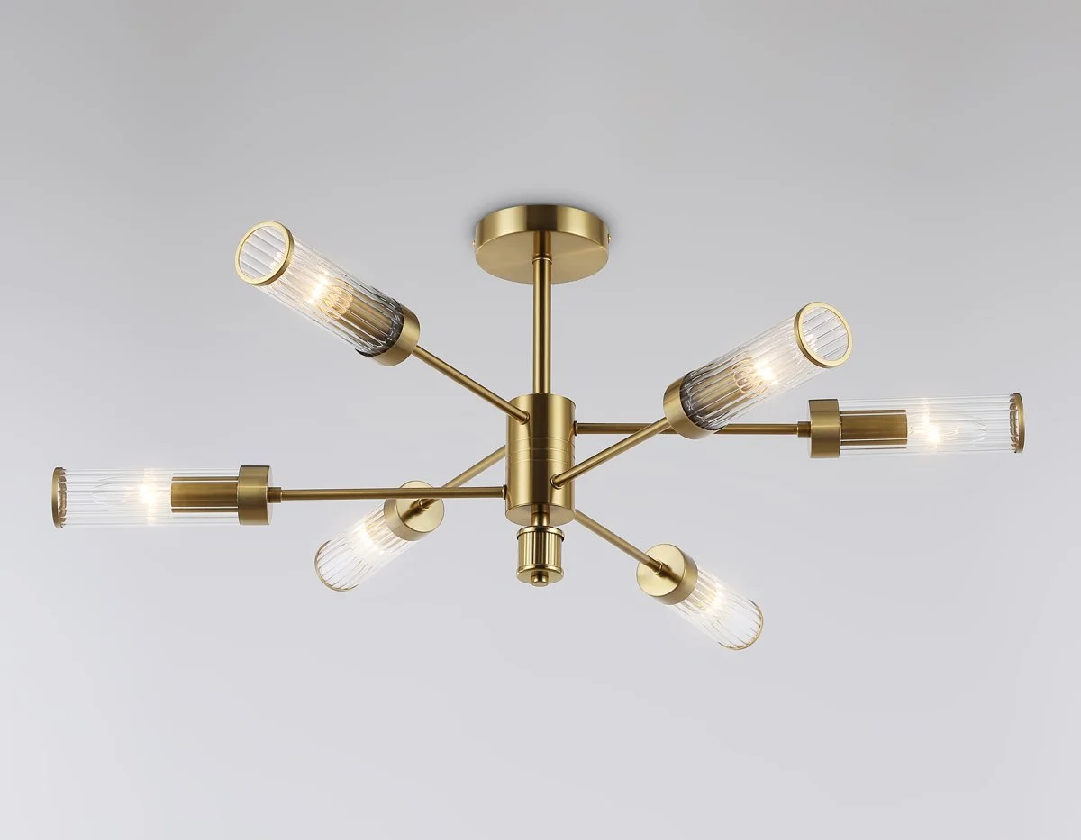 картинка Люстра со стеклянными плафонами на штанге LH55161