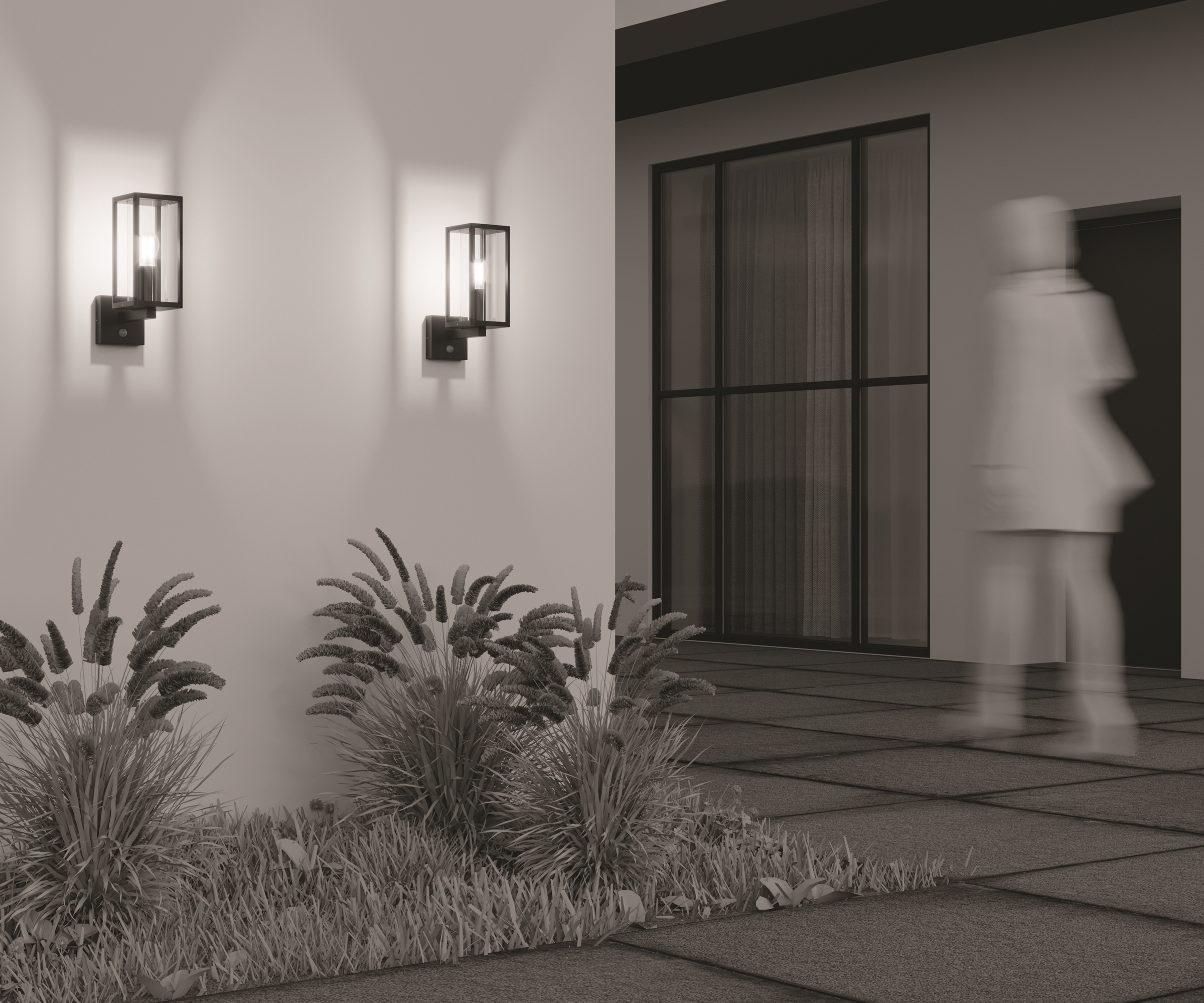 картинка Настенный светильник (бра) Outdoor O452WL-01GFSR