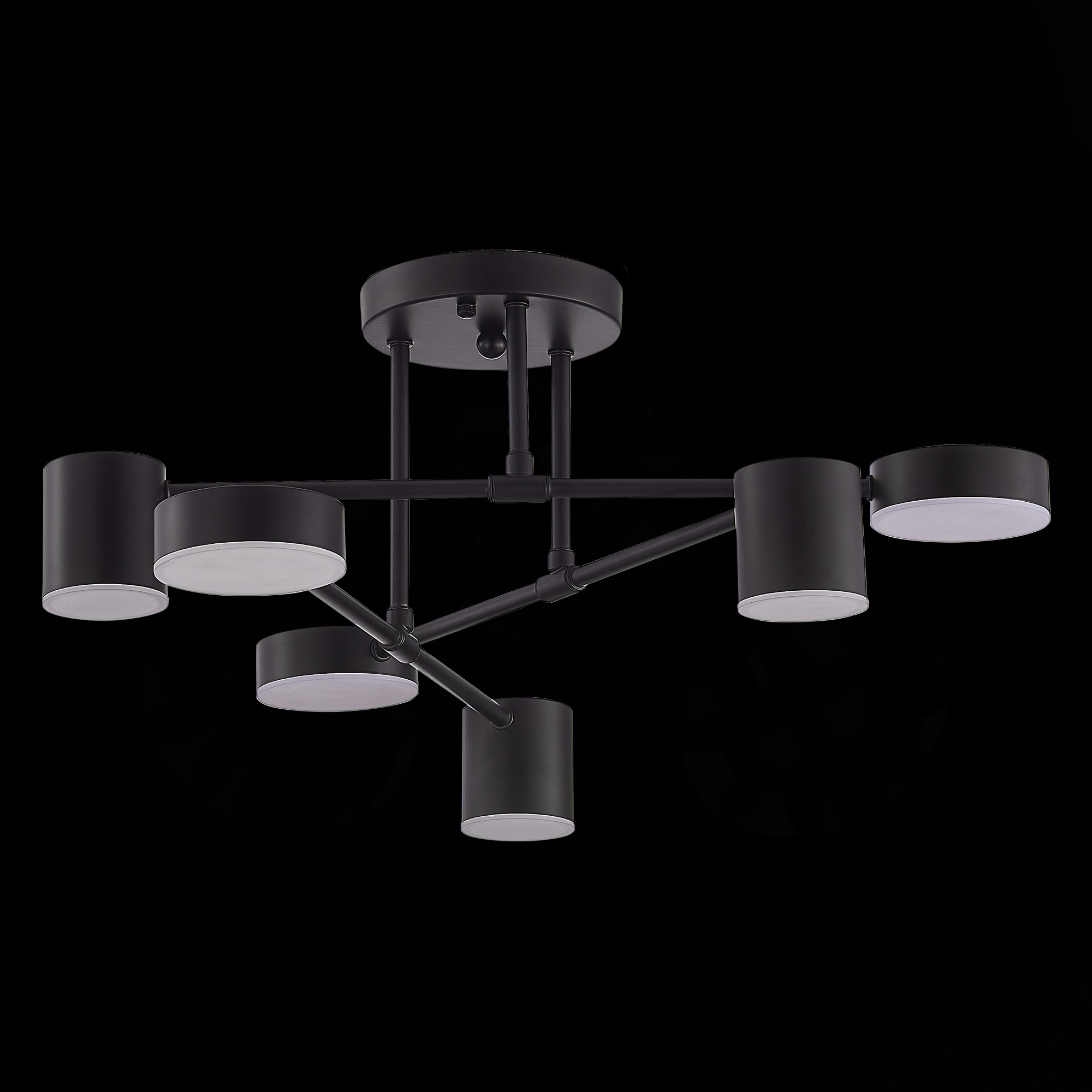 картинка SLE201042-06 Светильник потолочный Черный/Черный LED 6*7W 4000K