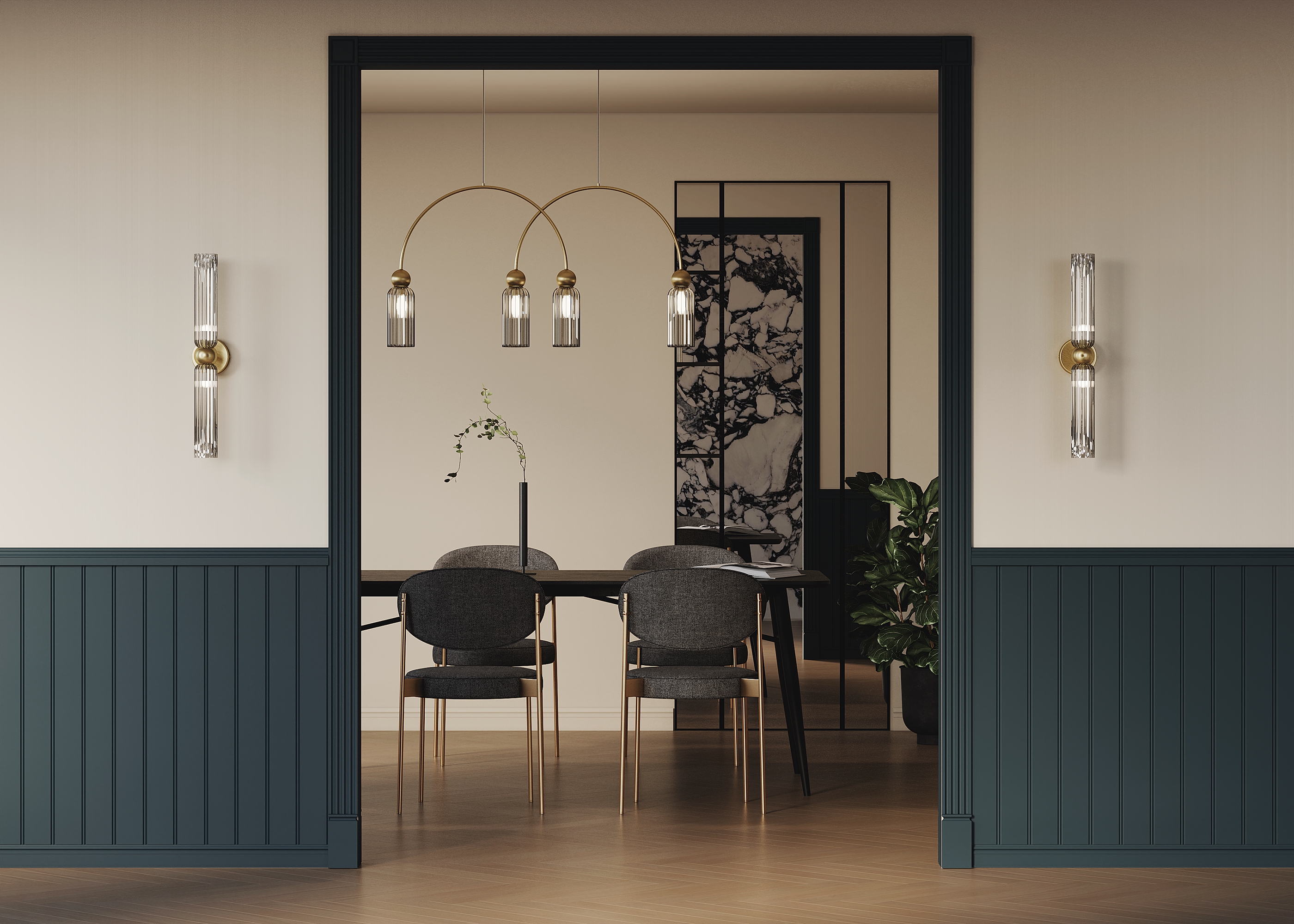 картинка Настенный светильник (бра) Maytoni MOD302WL-02GR1