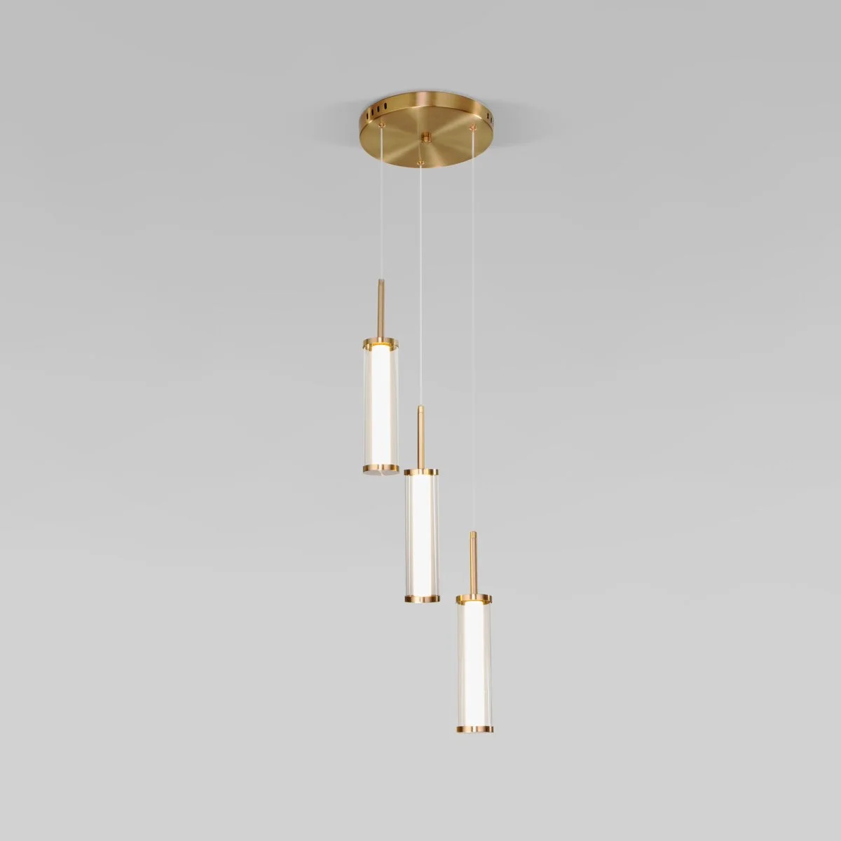 картинка Подвесной светодиодный светильник 50386/3 LED латунь