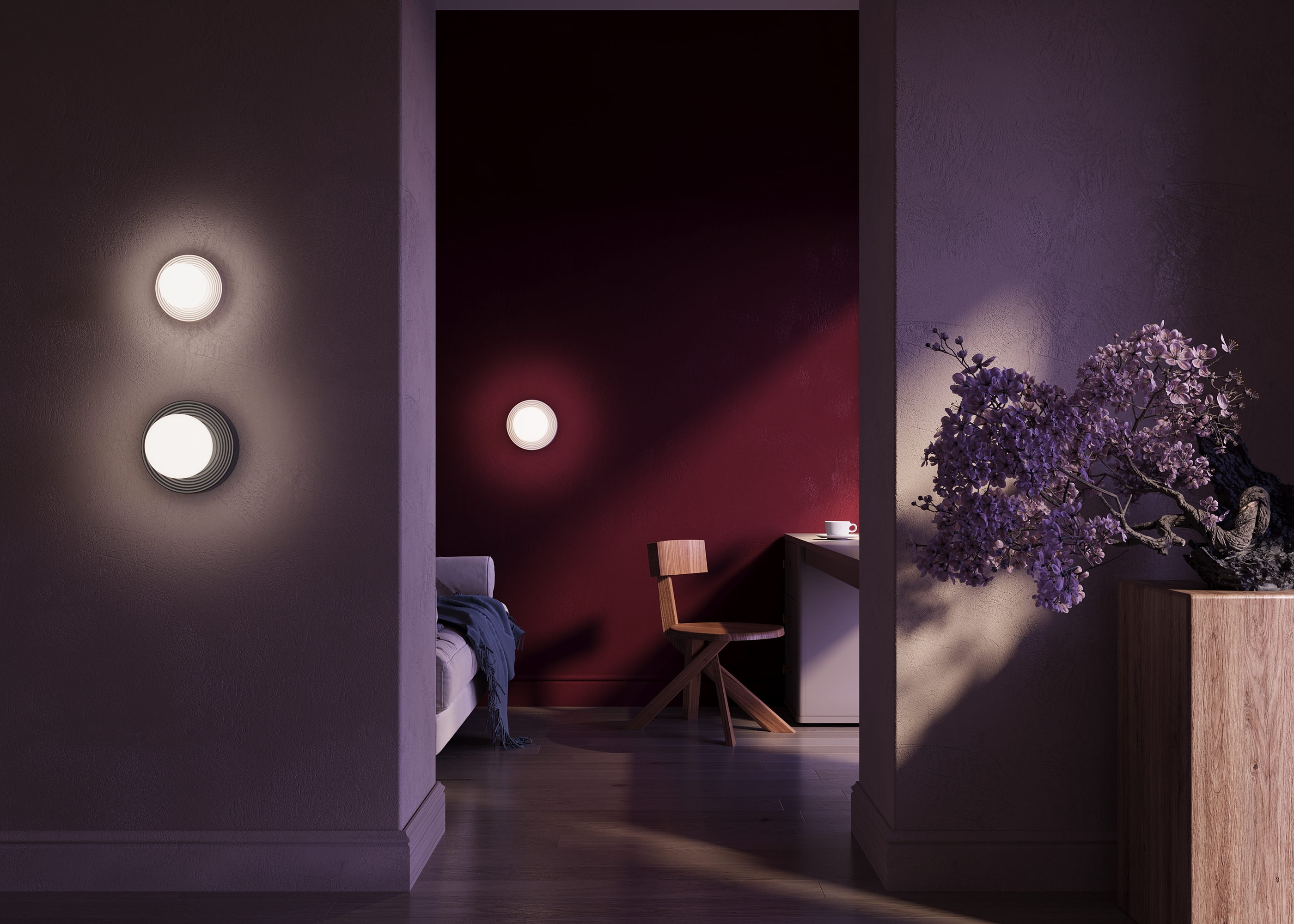 картинка Настенный светильник (бра) Maytoni MOD403WL-01BG