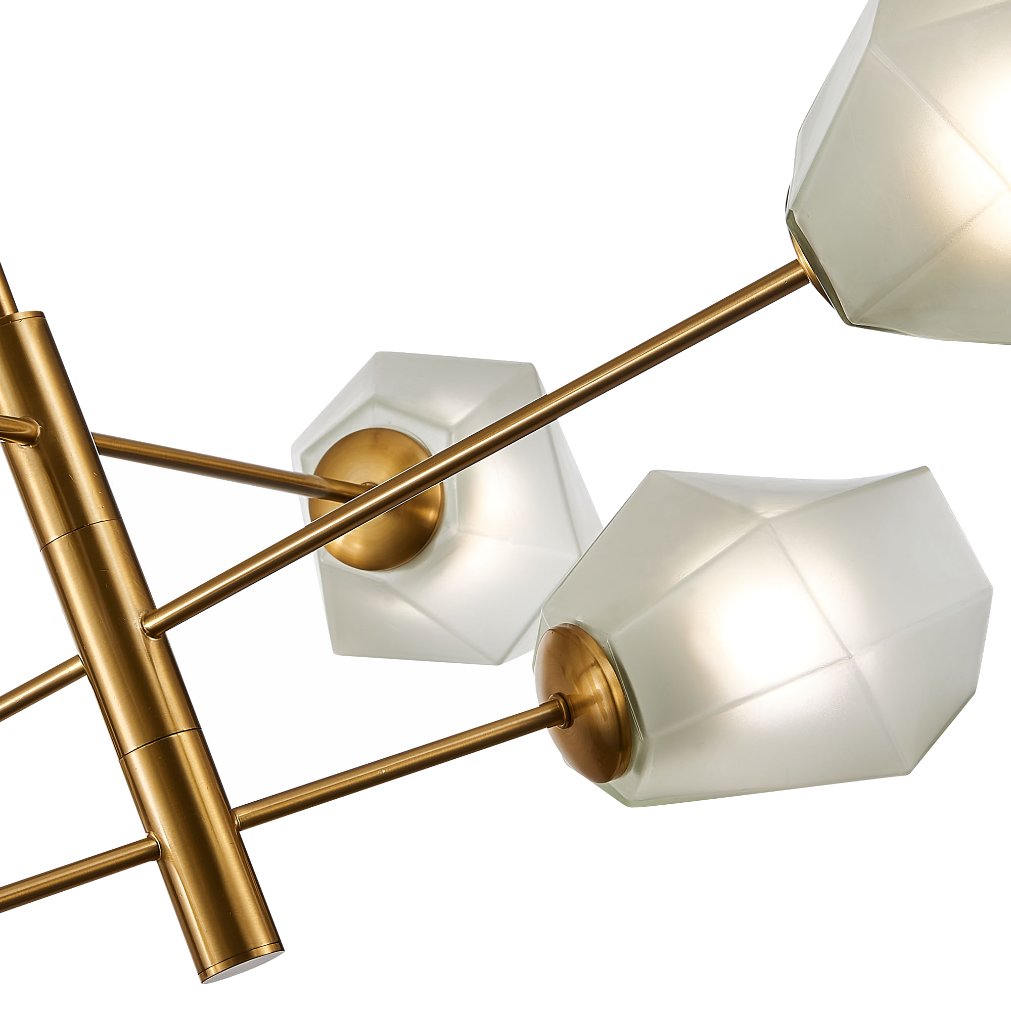 картинка SLE205202-06 Светильник потолочный Латунь/Белый E27 6*60W