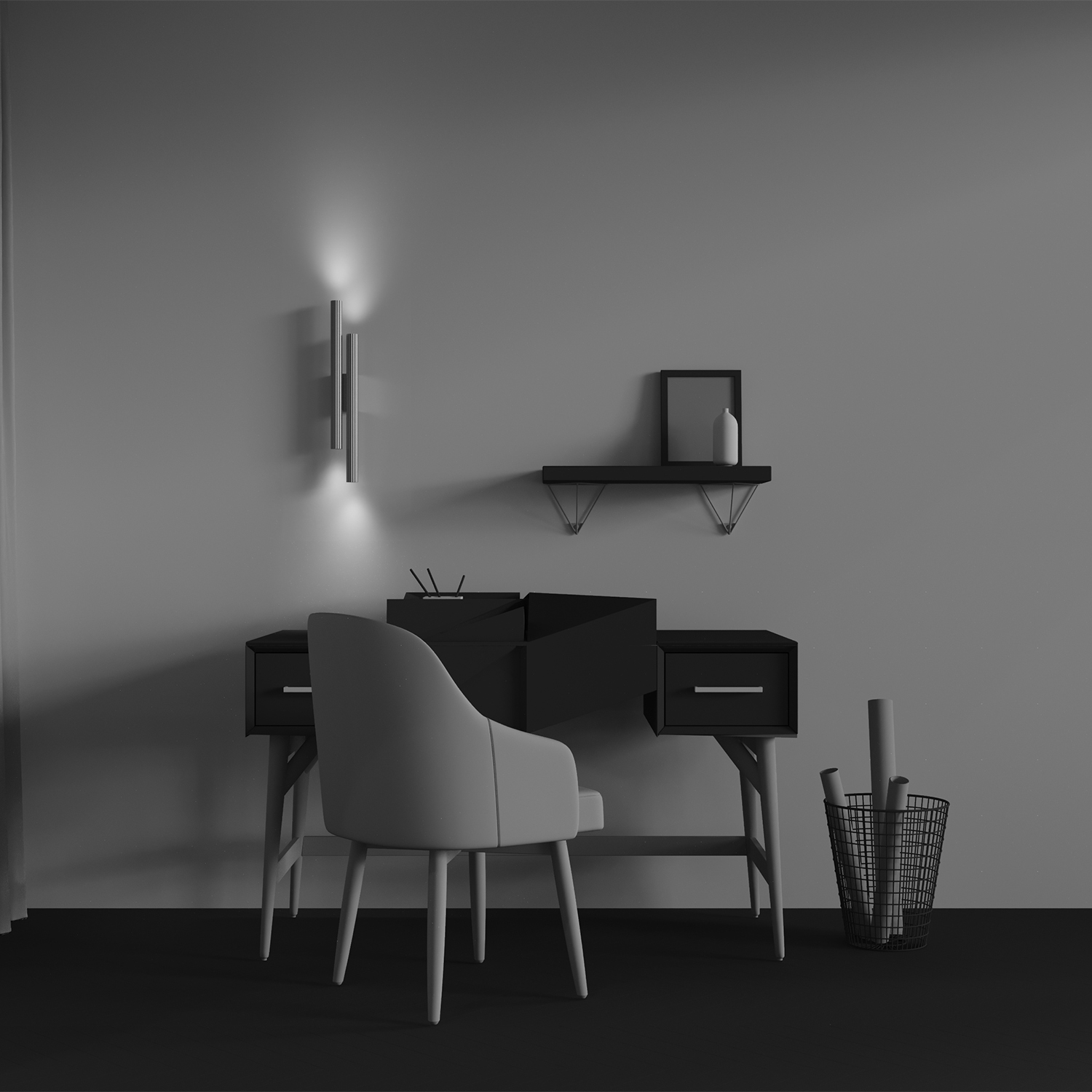 картинка Настенный светильник (бра) Technical C082WL-24W2.7K-BS