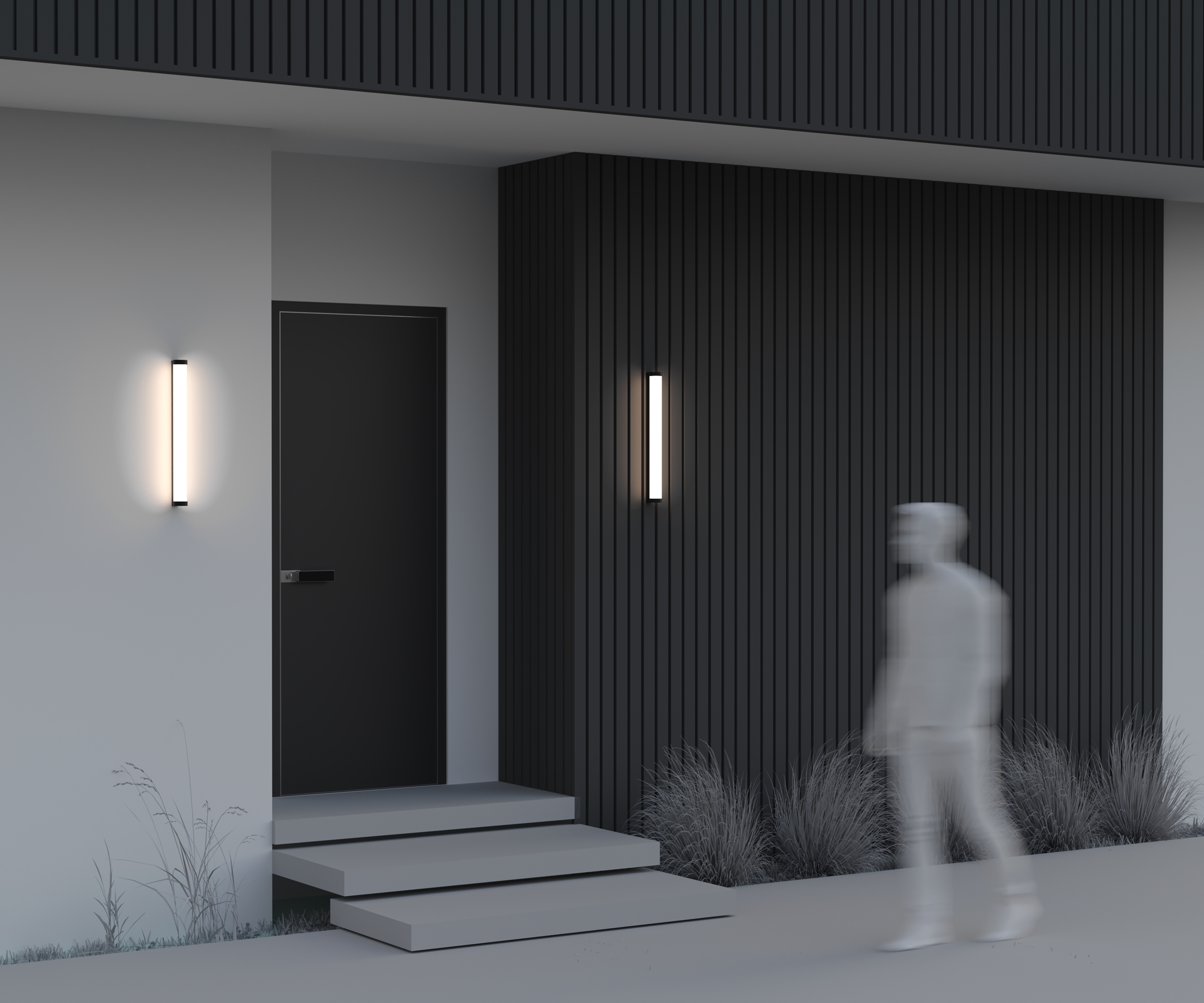 картинка Настенный светильник (бра) Outdoor O482WL-L16B3K