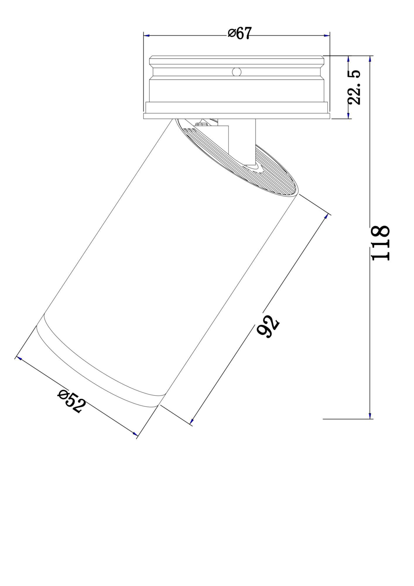 картинка Потолочный светильник Technical C058CL-01W