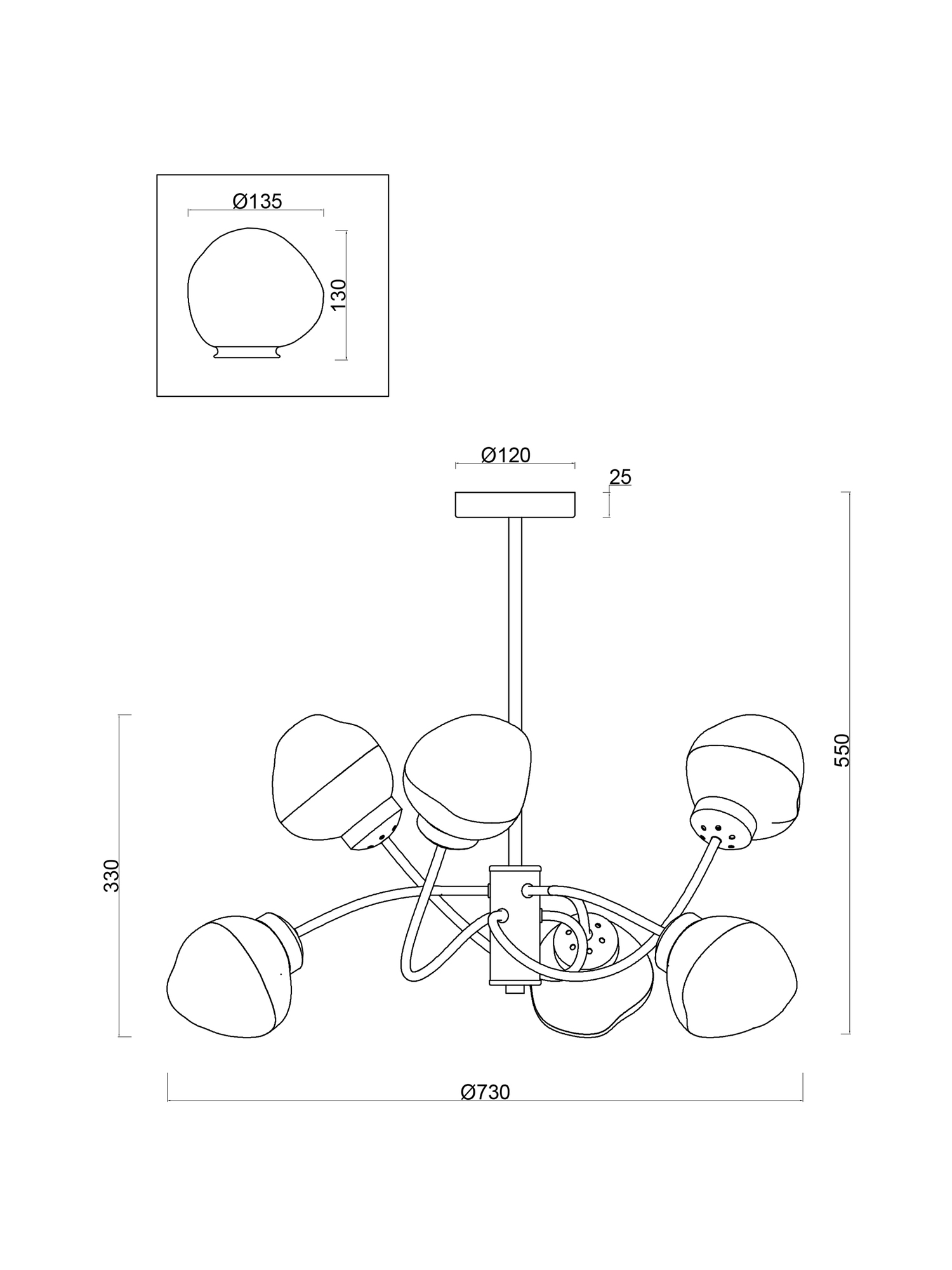 картинка Люстра Freya FR8017PL-06MG