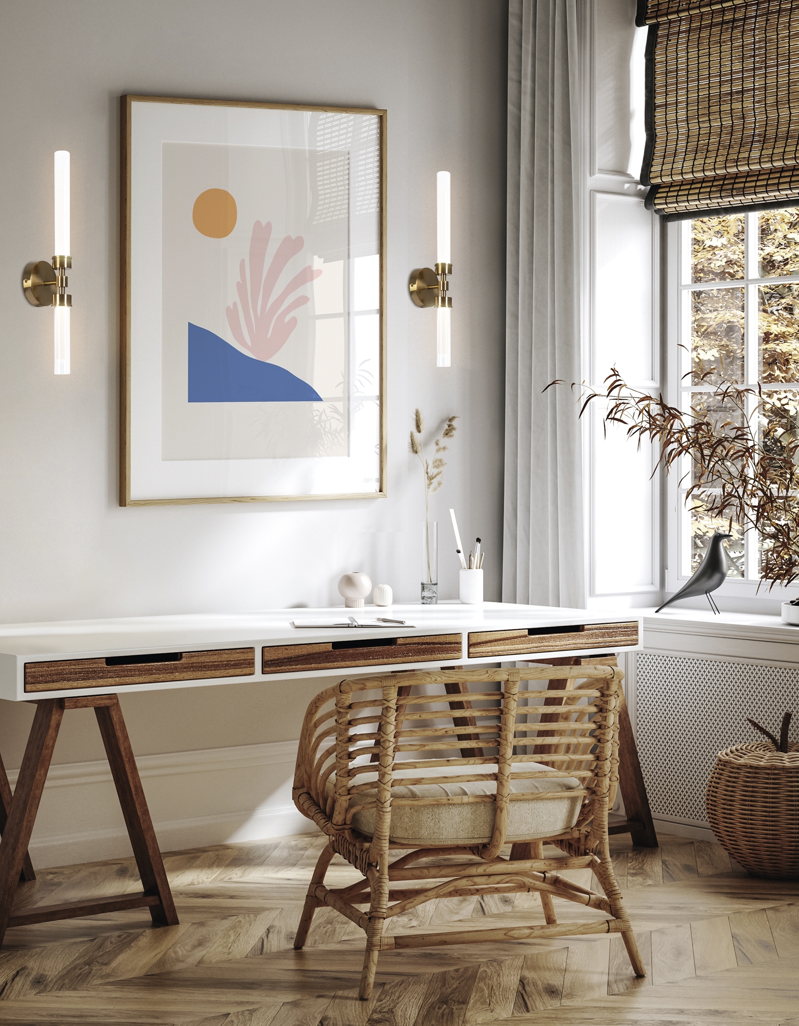 картинка Настенный светильник (бра) Maytoni MOD116WL-L7BS3K