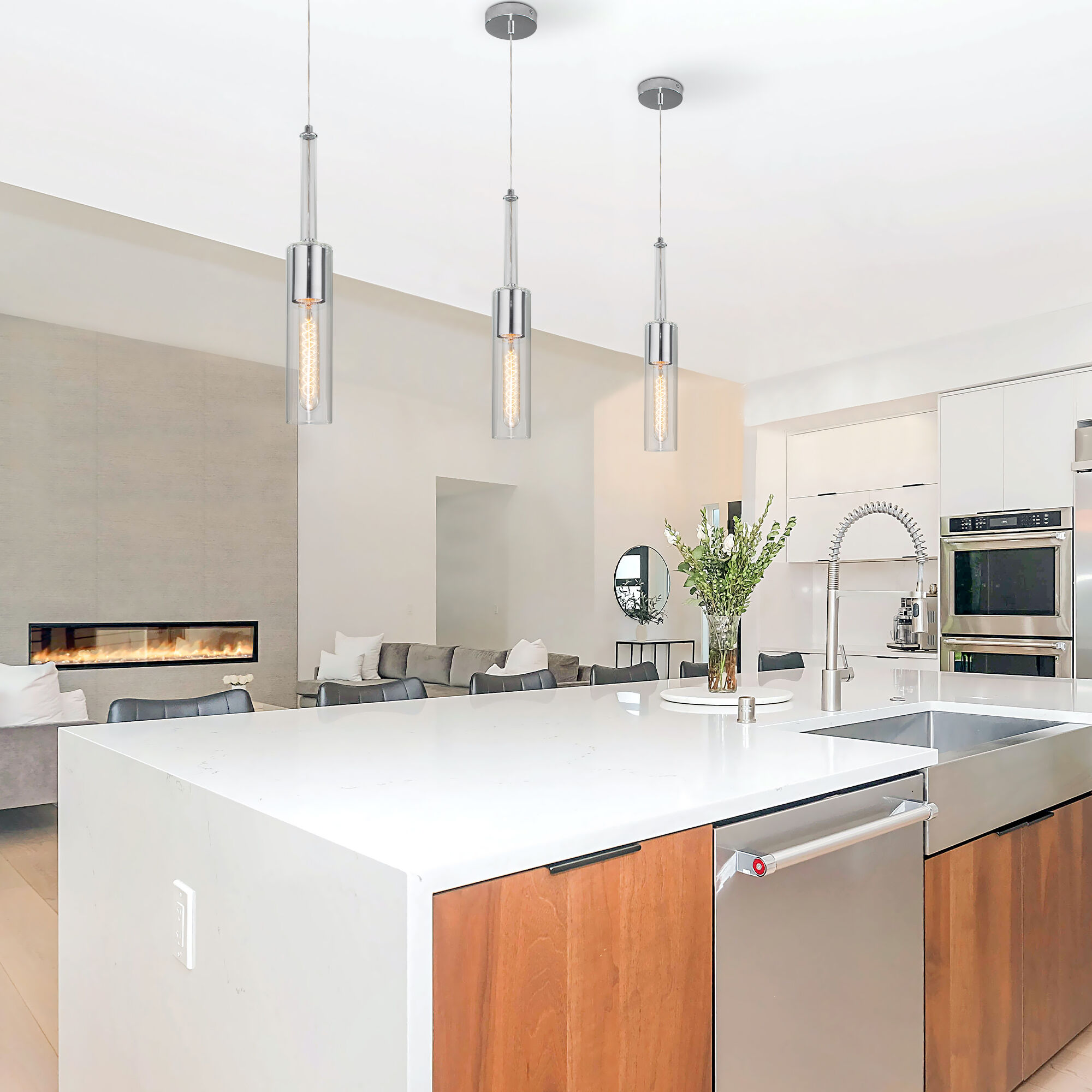 картинка Подвесной светильник со стеклянным плафоном 50226/1 прозрачный