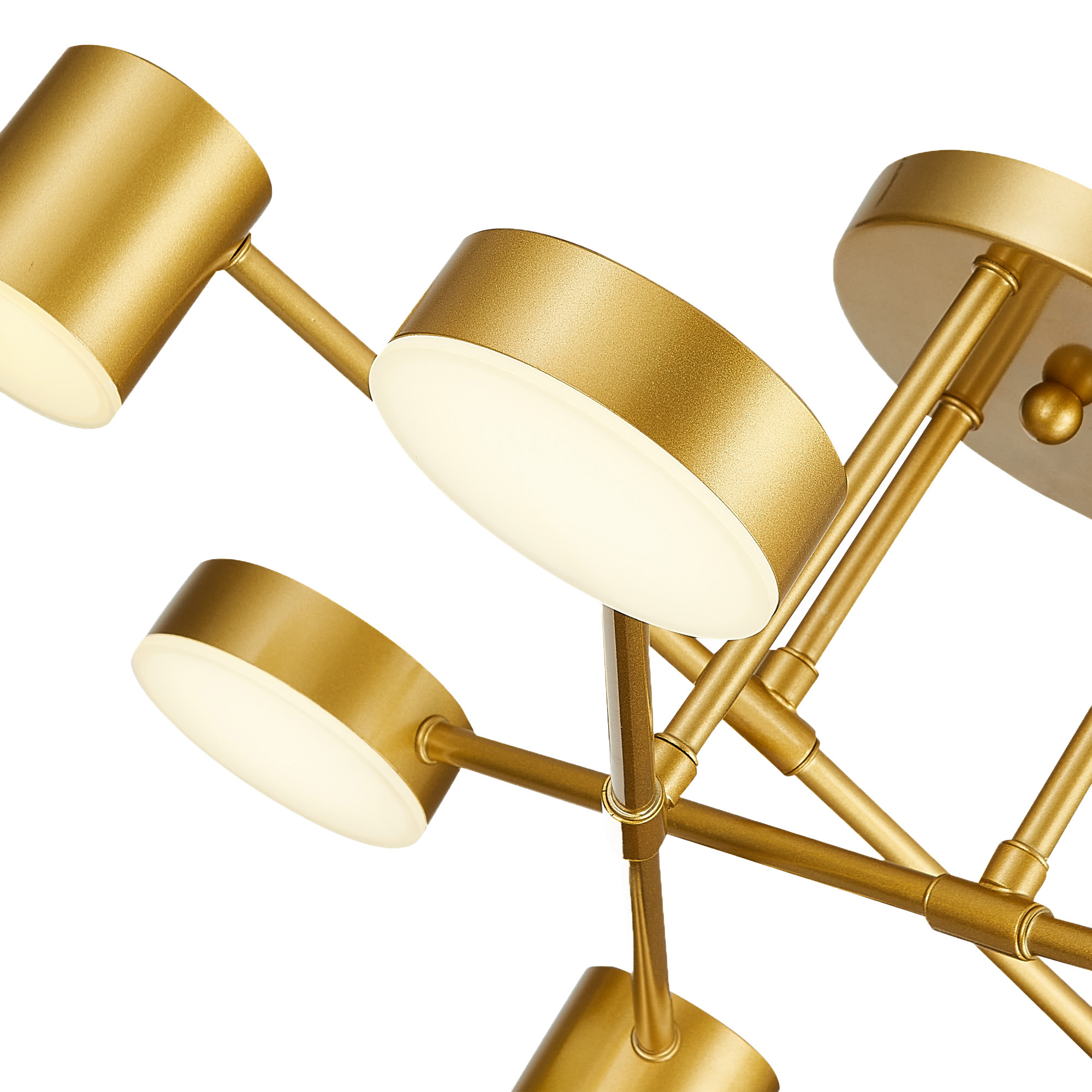 картинка SLE201022-06 Светильник потолочный Золотистый/Золотистый LED 6*7W 4000K