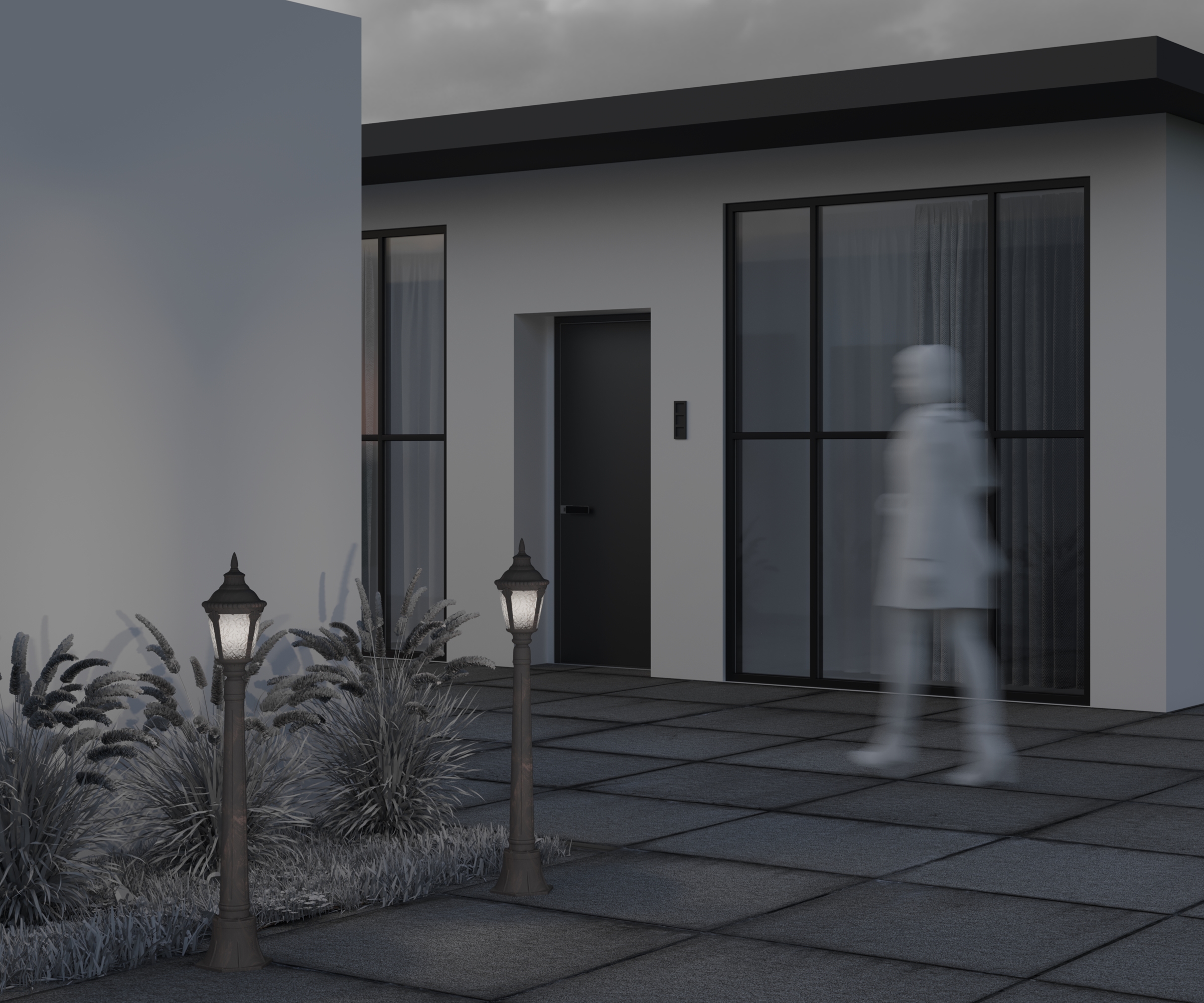 картинка Ландшафтный светильник Outdoor O028FL-01BZ