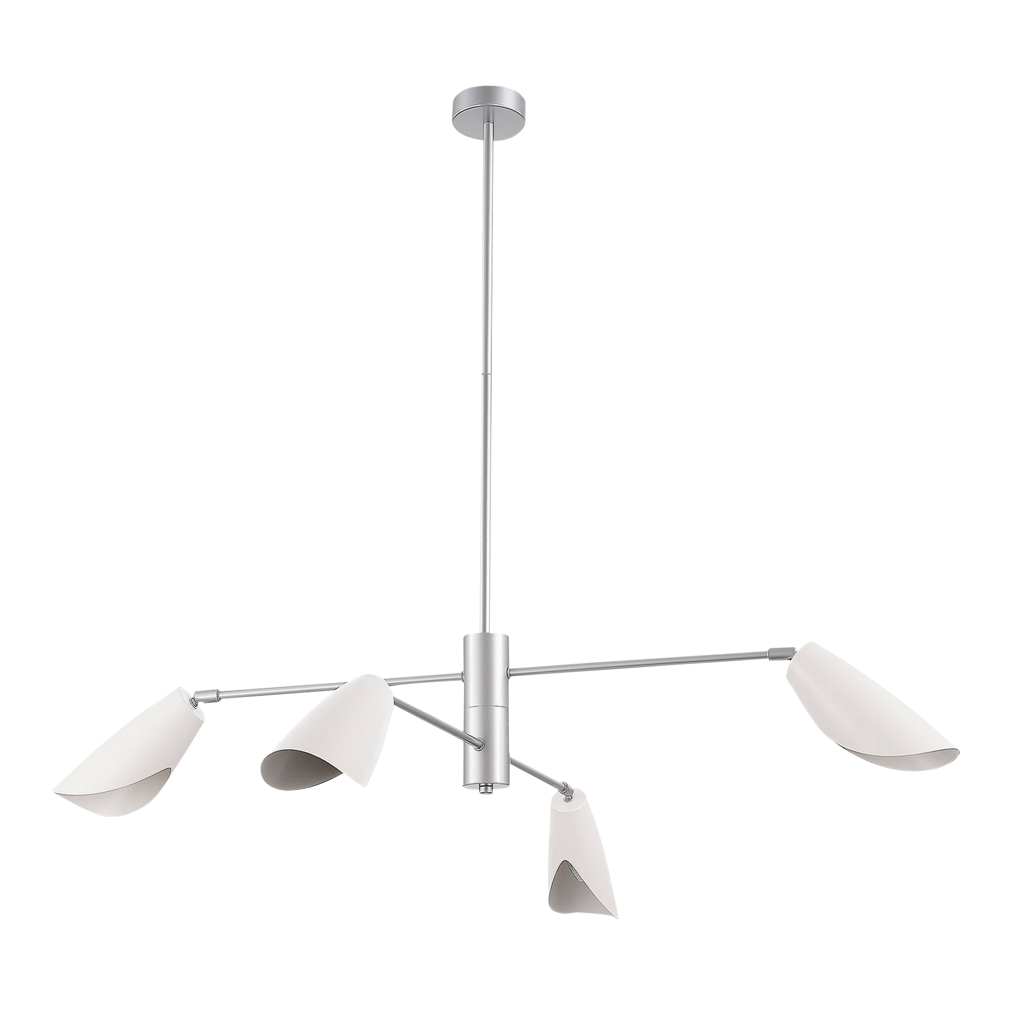 картинка SLE1254-103-04 Светильник подвесной Серебристый/Белый E14 4*60W