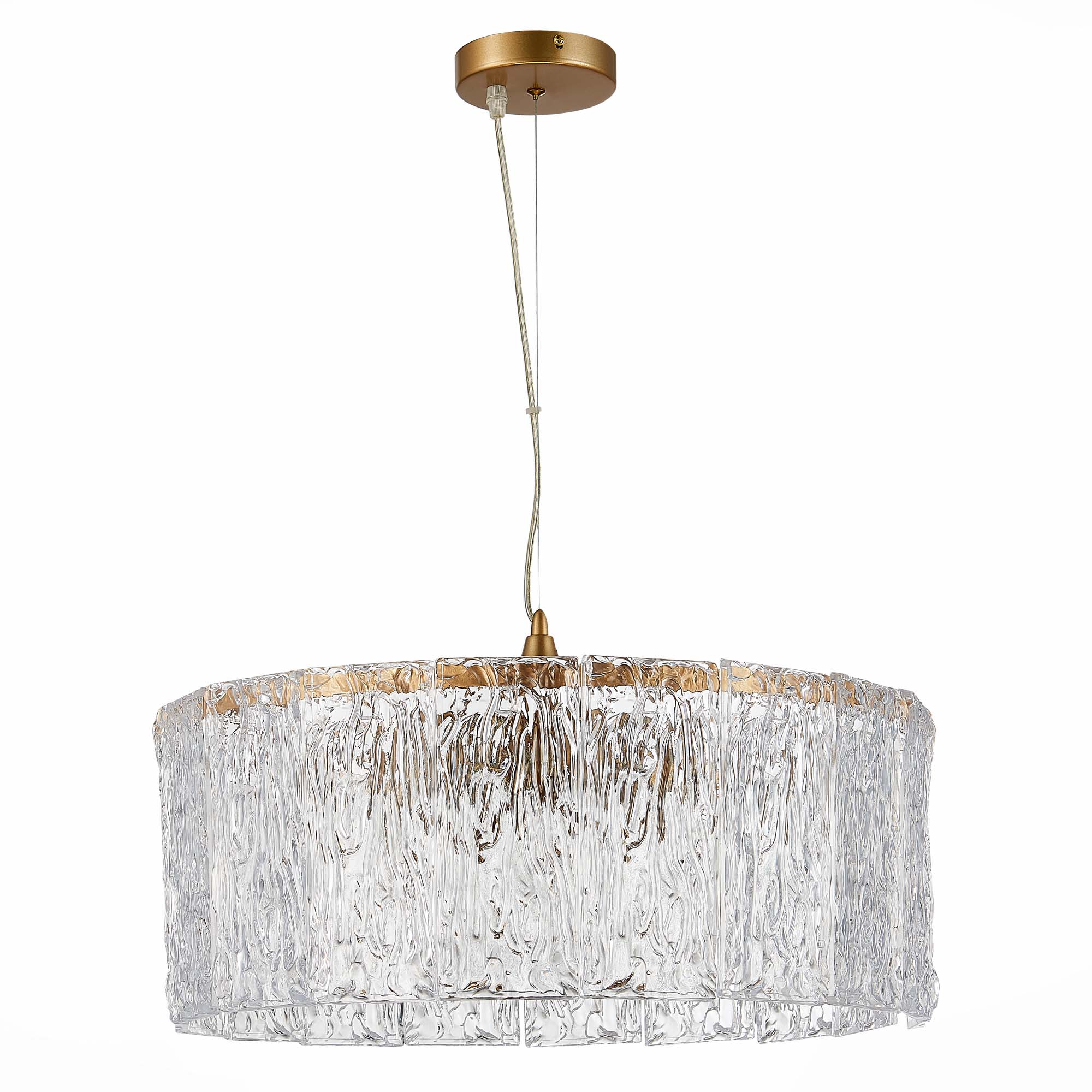 картинка SLE283203-06 Светильник подвесной Золотистый/Прозрачный E27 6*40W
