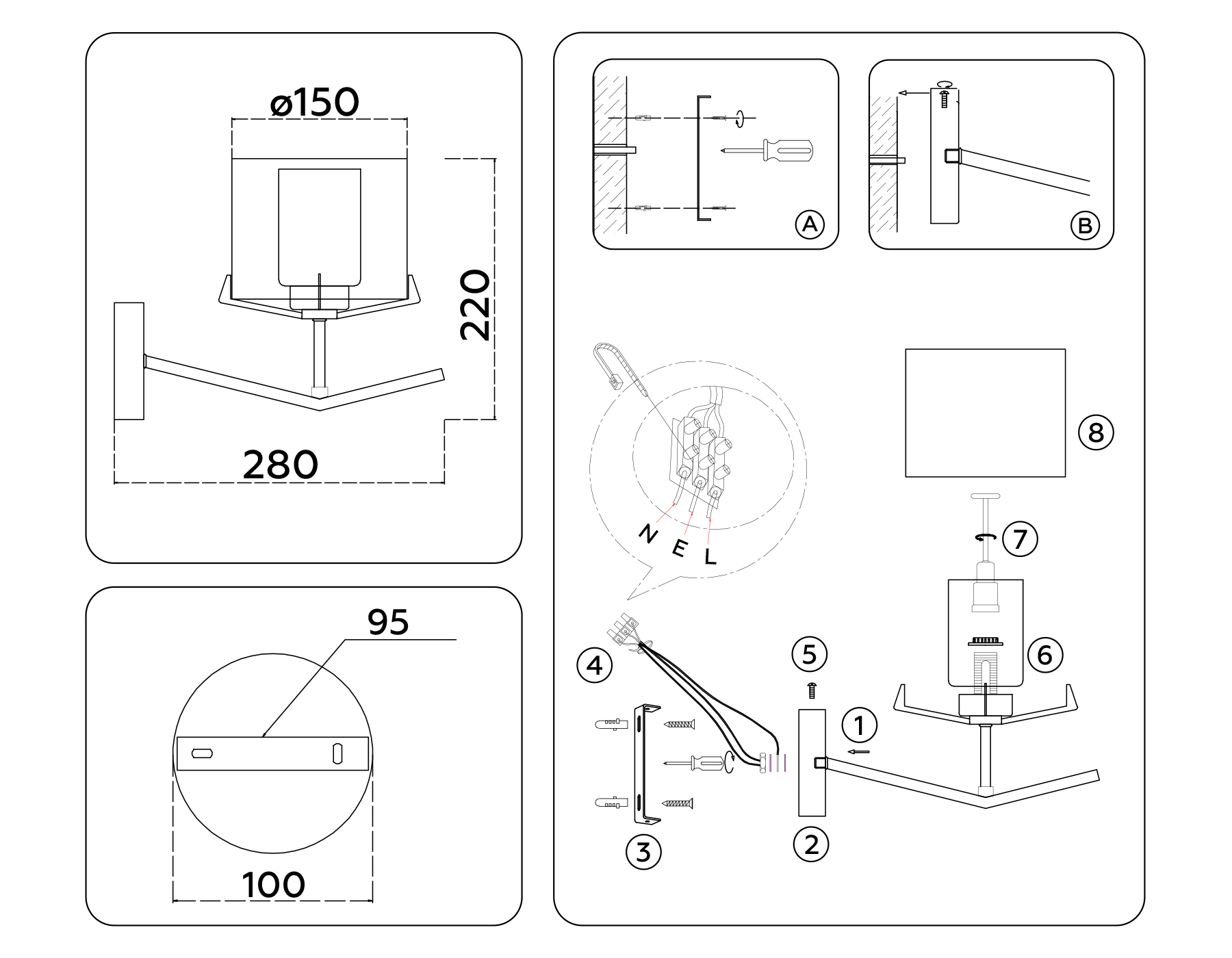 картинка Настенный светильник LH57004