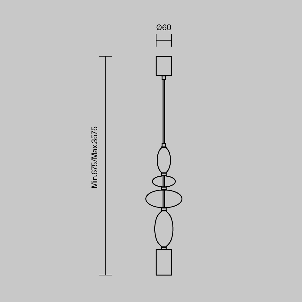 картинка Подвесной светильник Maytoni MOD071PL-L8B3K1