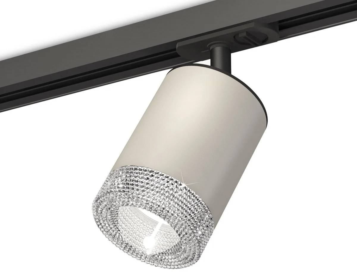 картинка Комплект трекового светильника с композитным хрусталем XT7423010