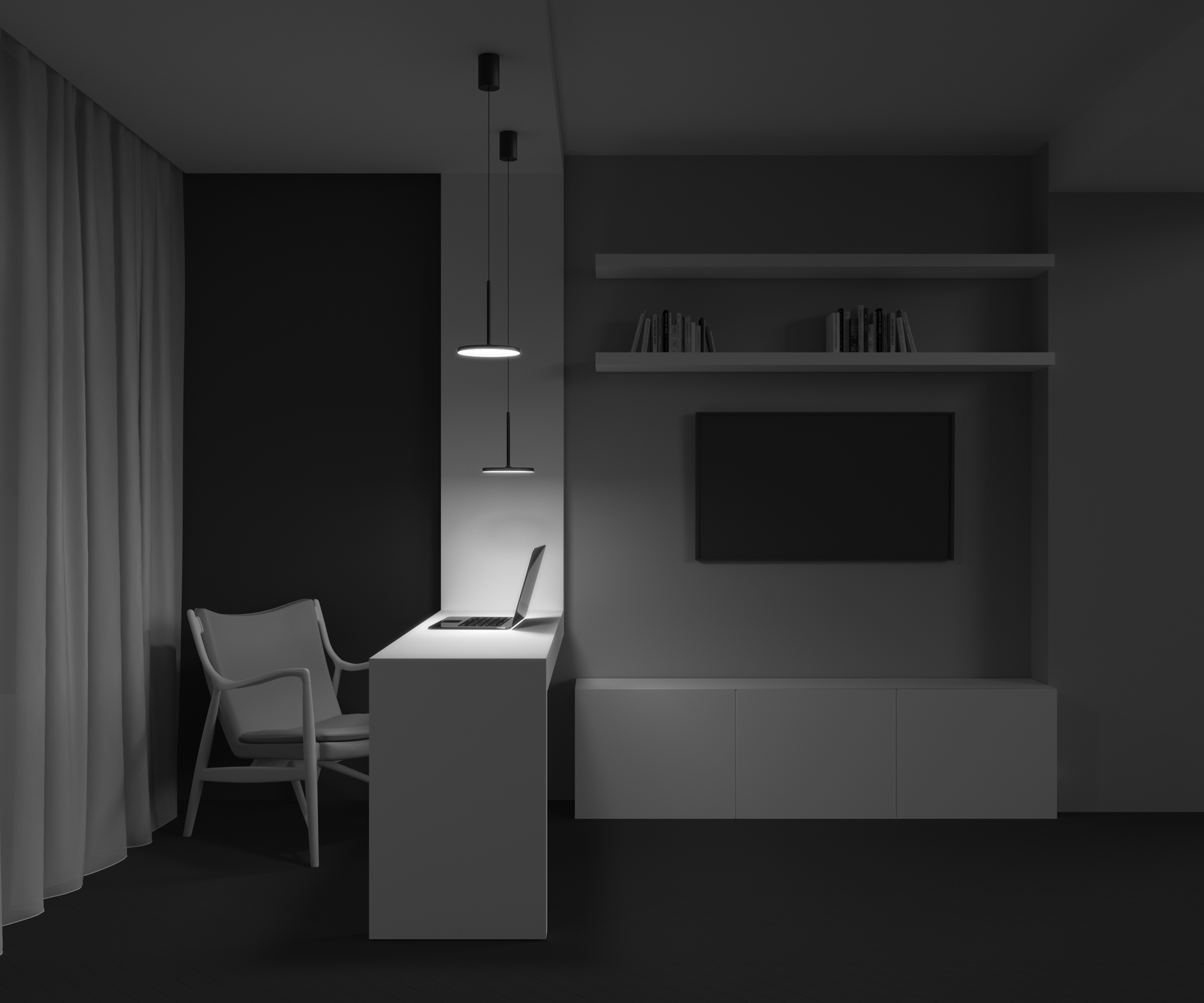 картинка Подвесной светильник Technical P076PL-L12W4K-B